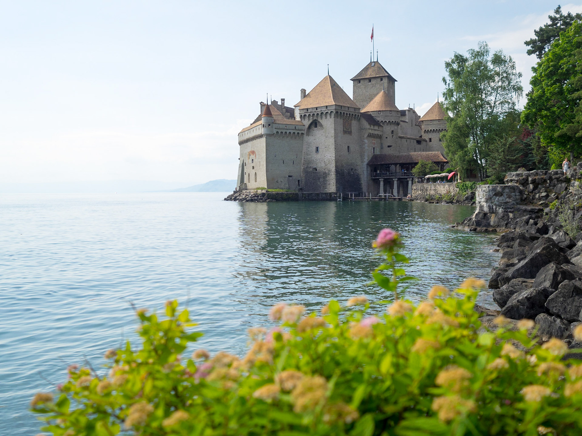 Chateau de Chillon by Lake Geneva