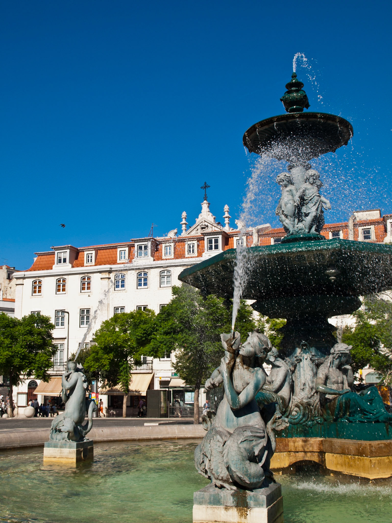 Rossio square fountain, Lisbon