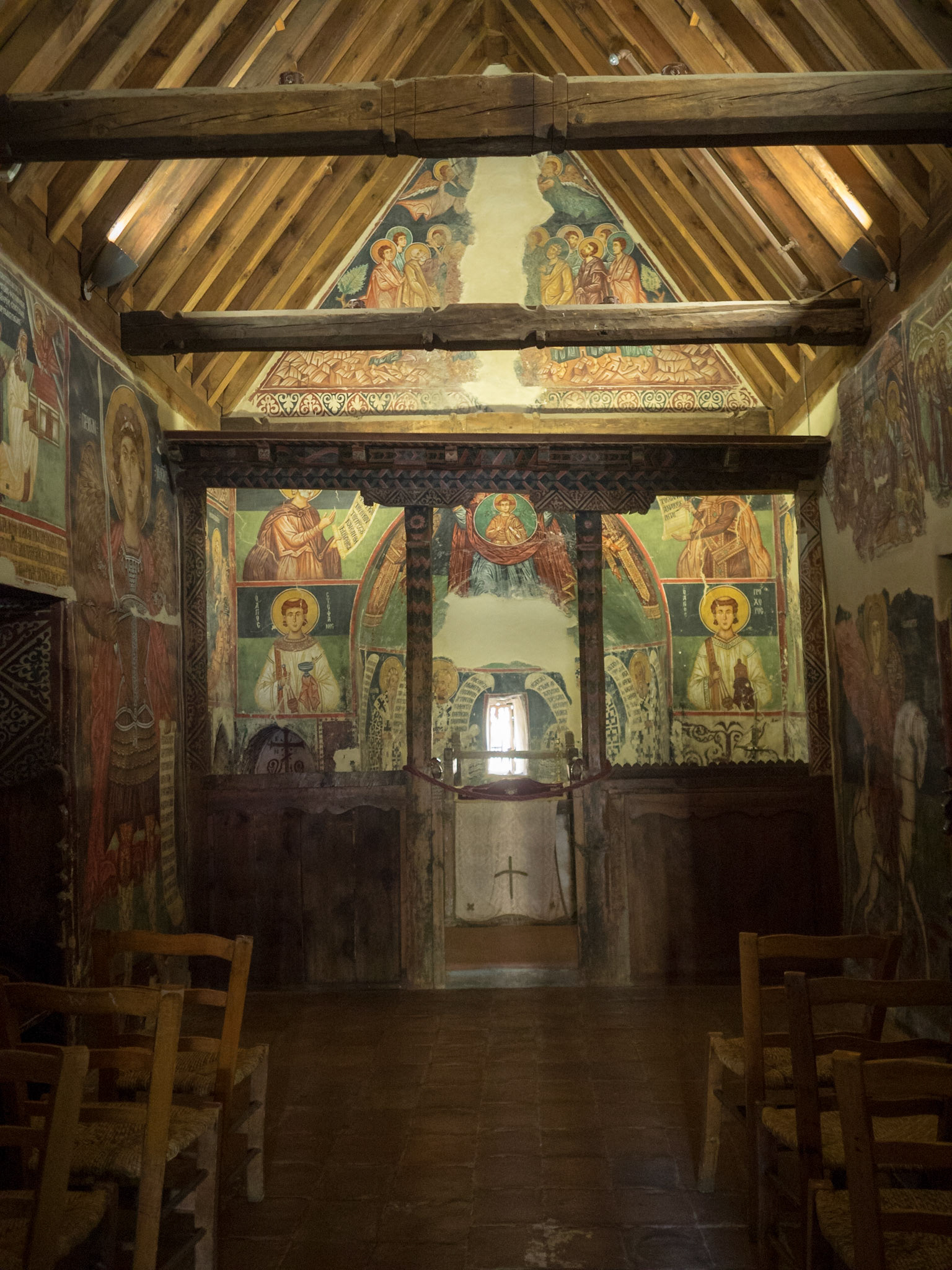 Panagia Archangelos Michael Church interior frescos