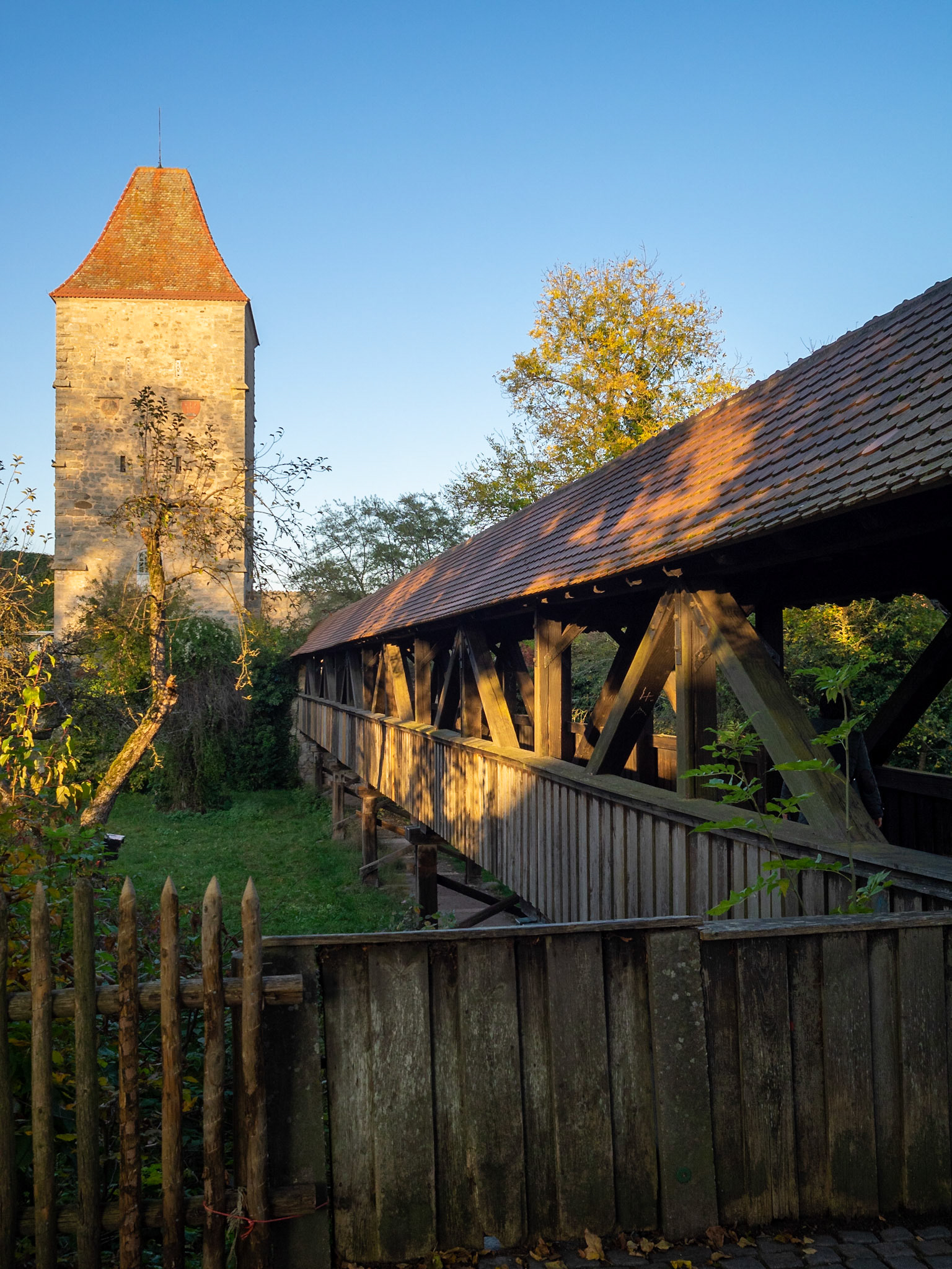 Jorgensteg part of Dinkelsbuhl city wall