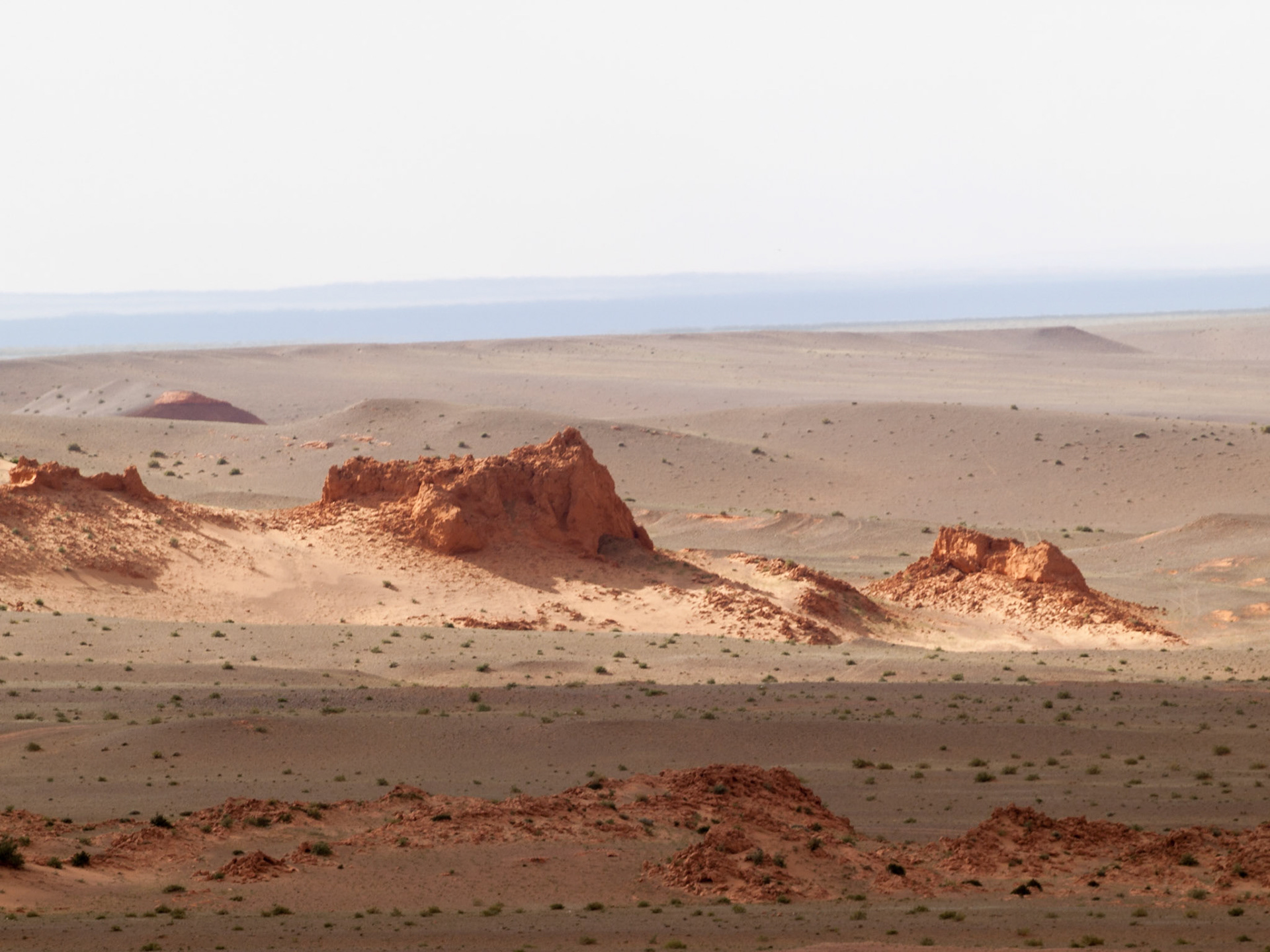 Bayanzag or The Flaming Cliffs