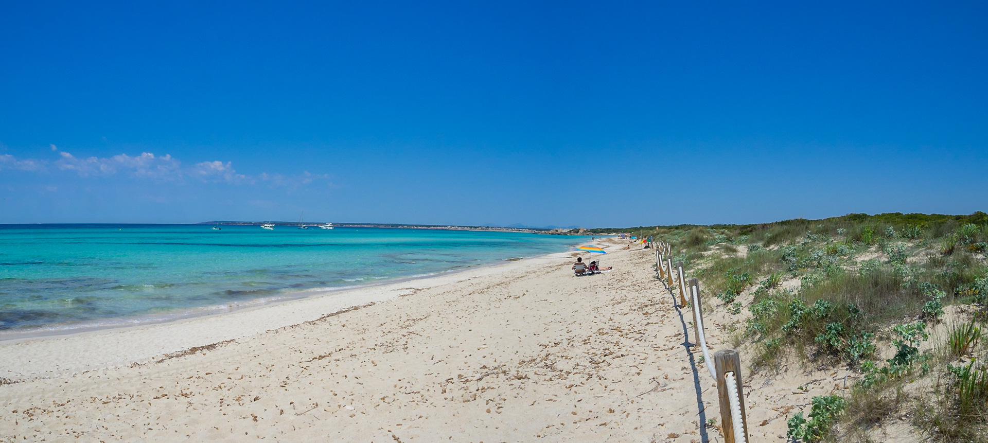 Es Trenc white sandy beach, Maiorca