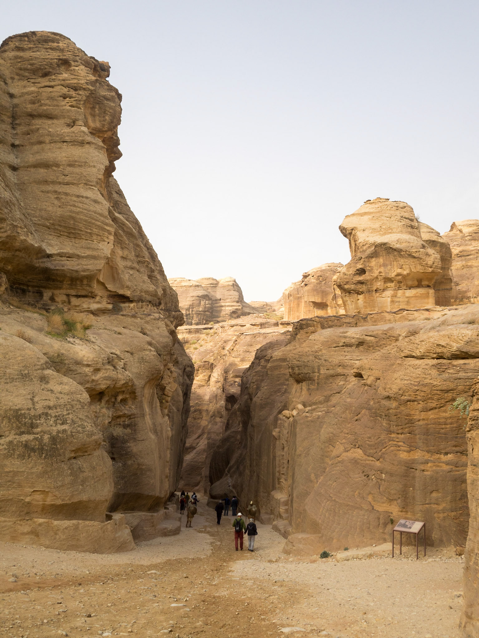 The entrance to the Siq in Petra