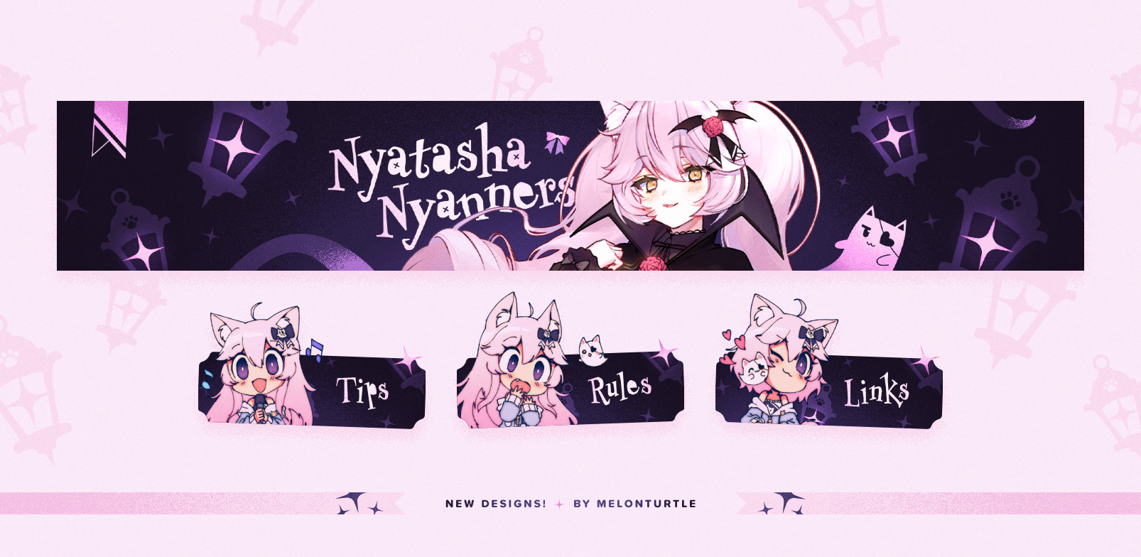 Nyanners YouTube Banner / Twitch Panels