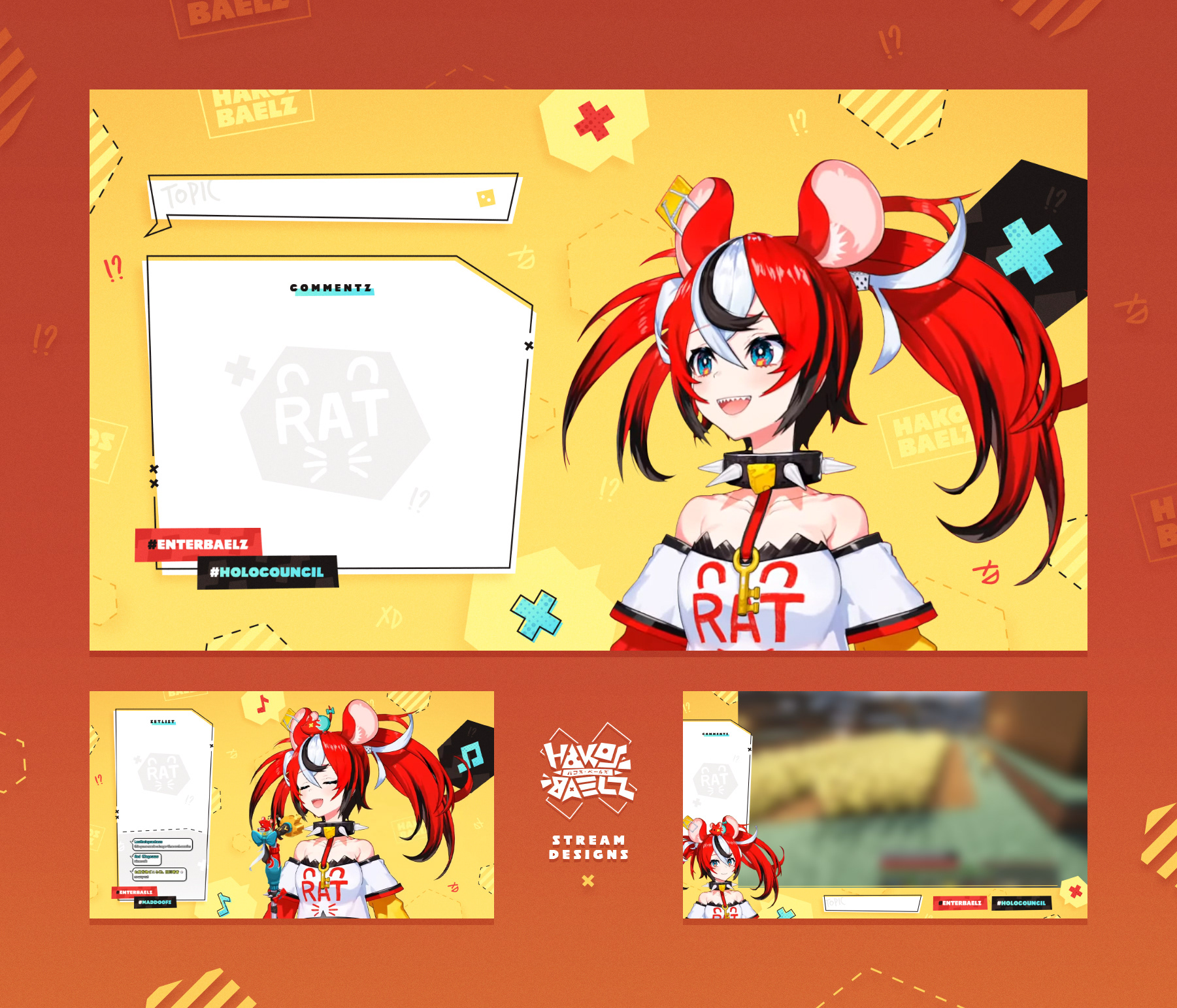 Hakos Baelz Stream Overlays