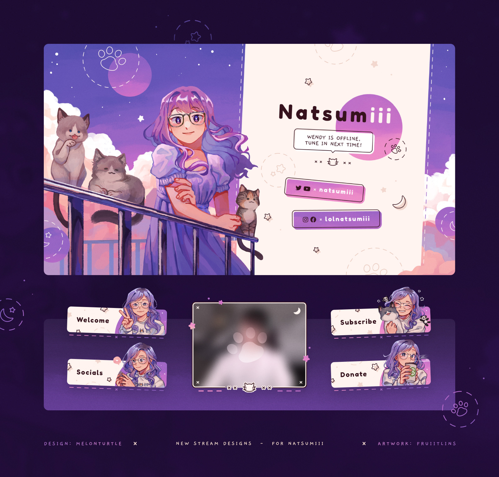 Natsumiii Stream Overlays