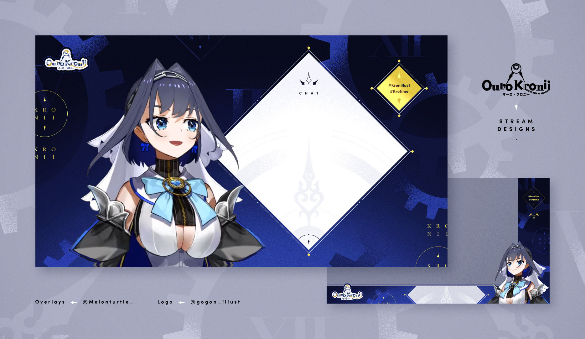 Kronii Stream Overlays