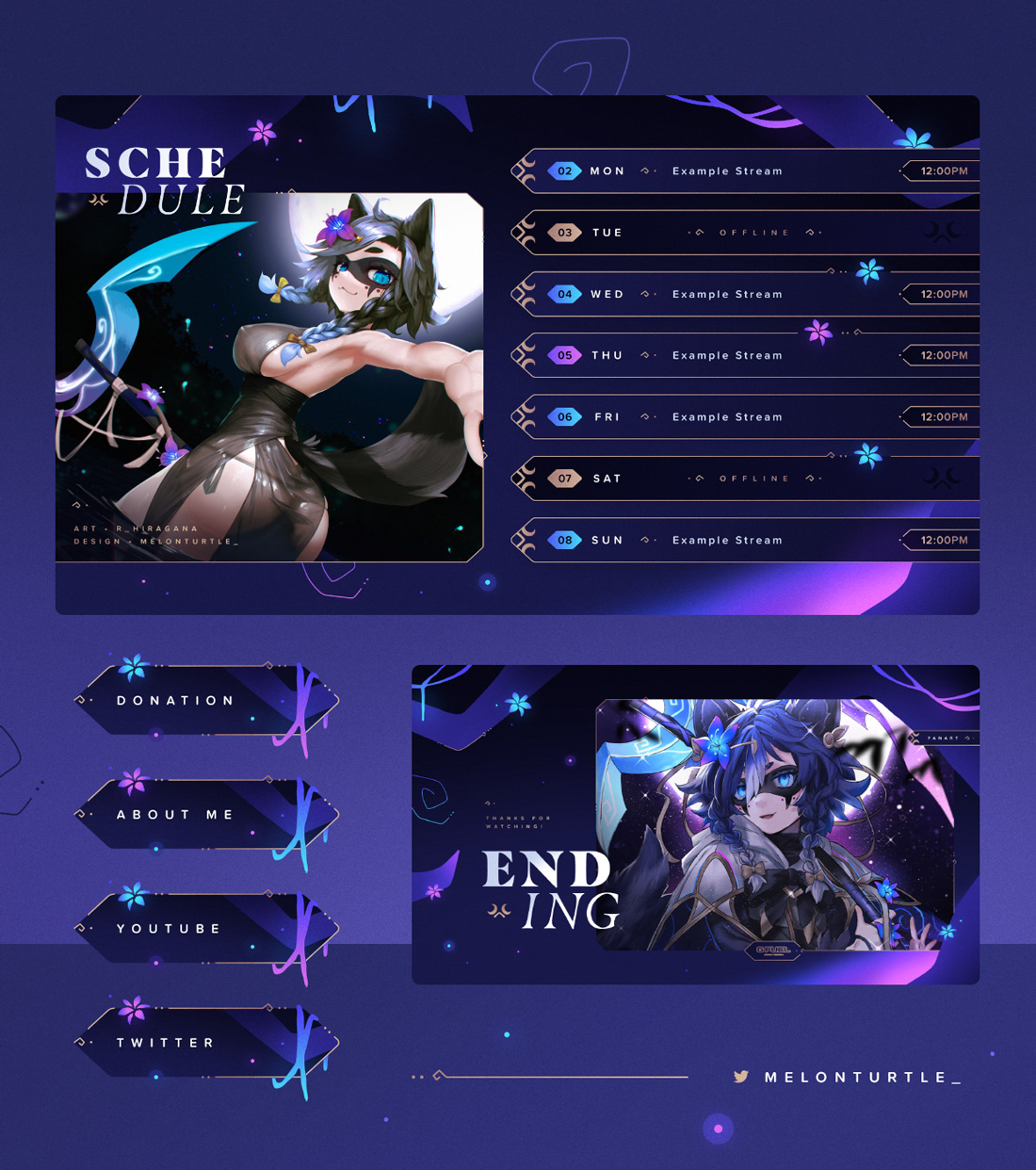 Snuffy Stream Overlays / Schedule