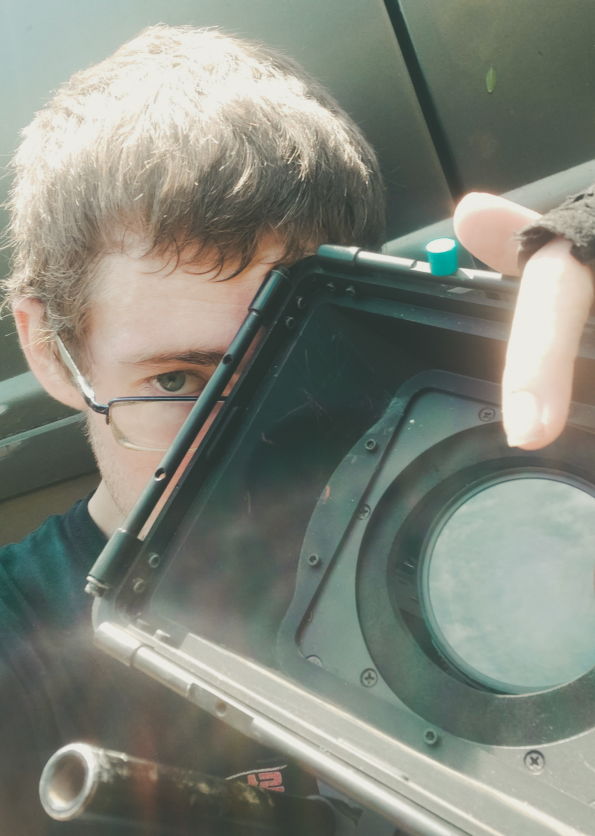William Adams with camera