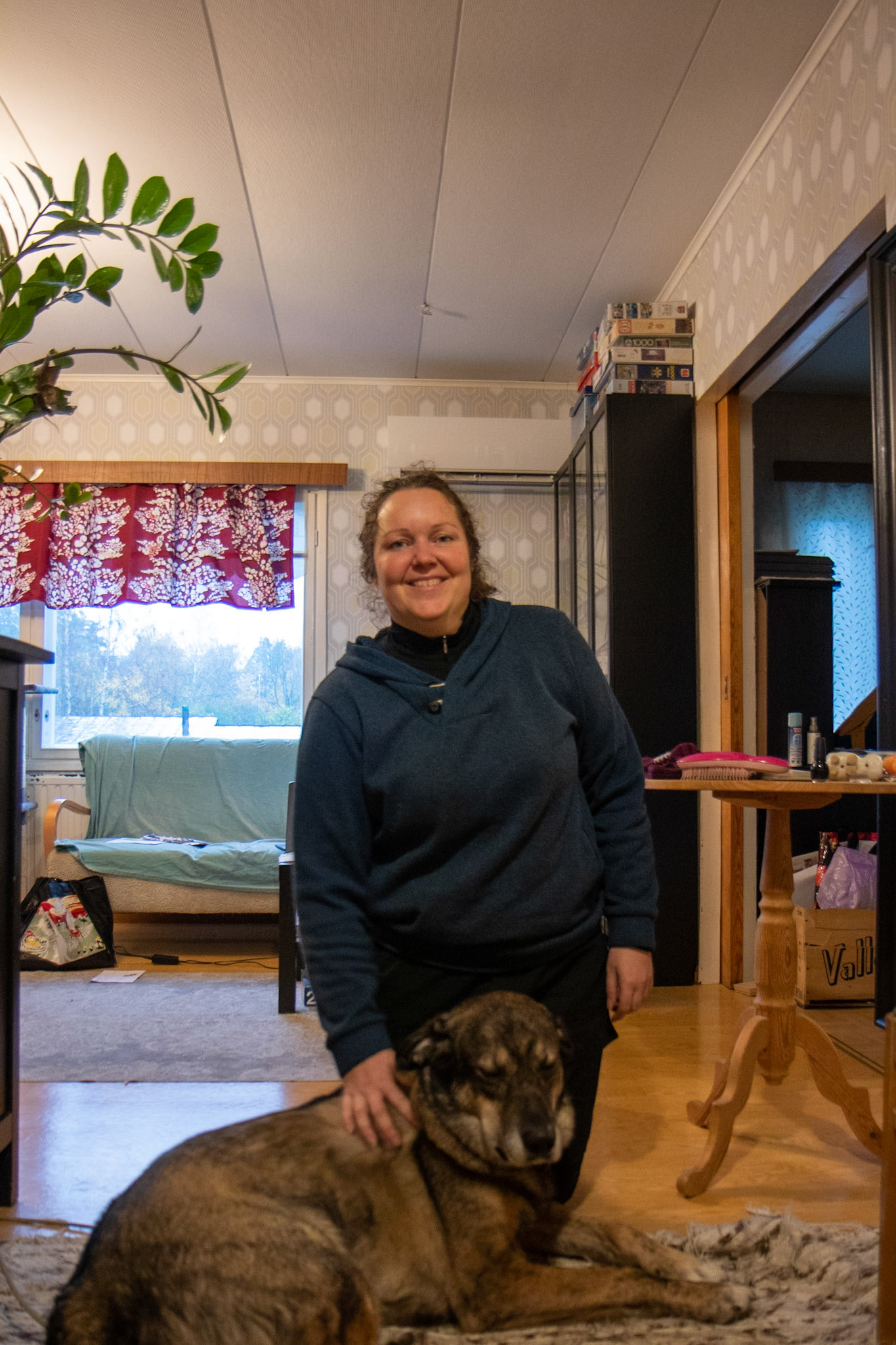 Satu et son chien tout doux