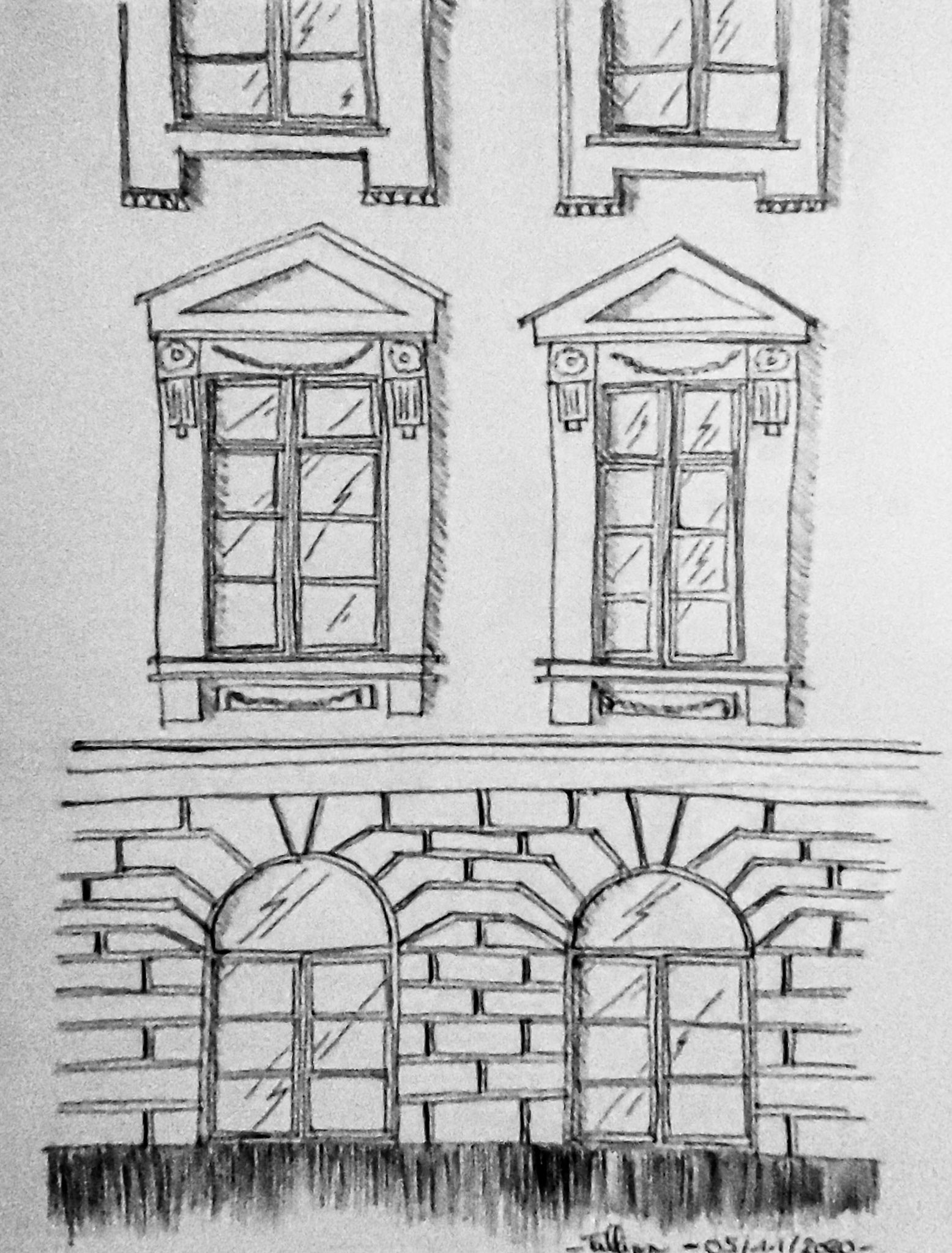 Façade crayonnée