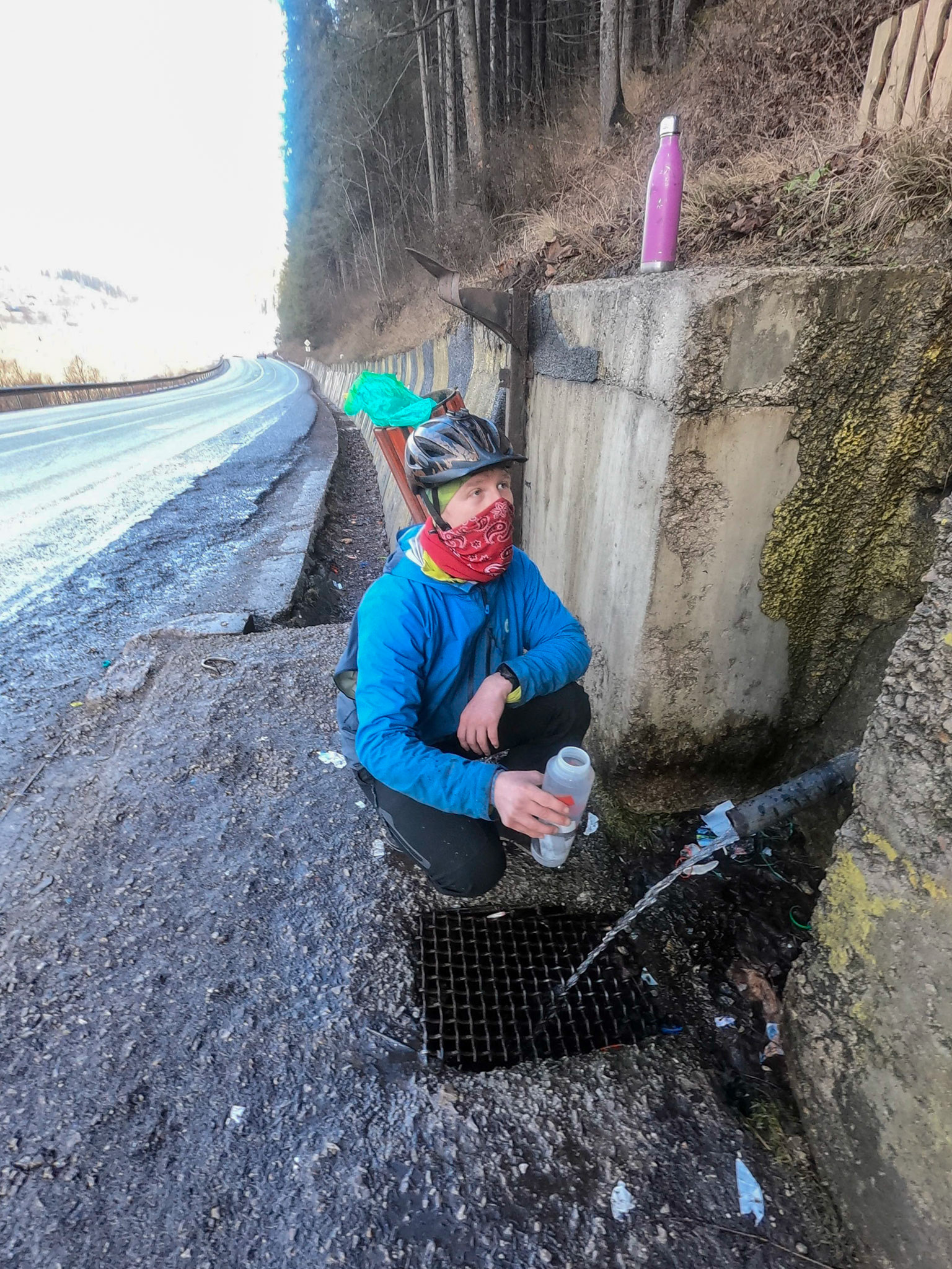 L'un des nombreux points d'eau croisé sur la route