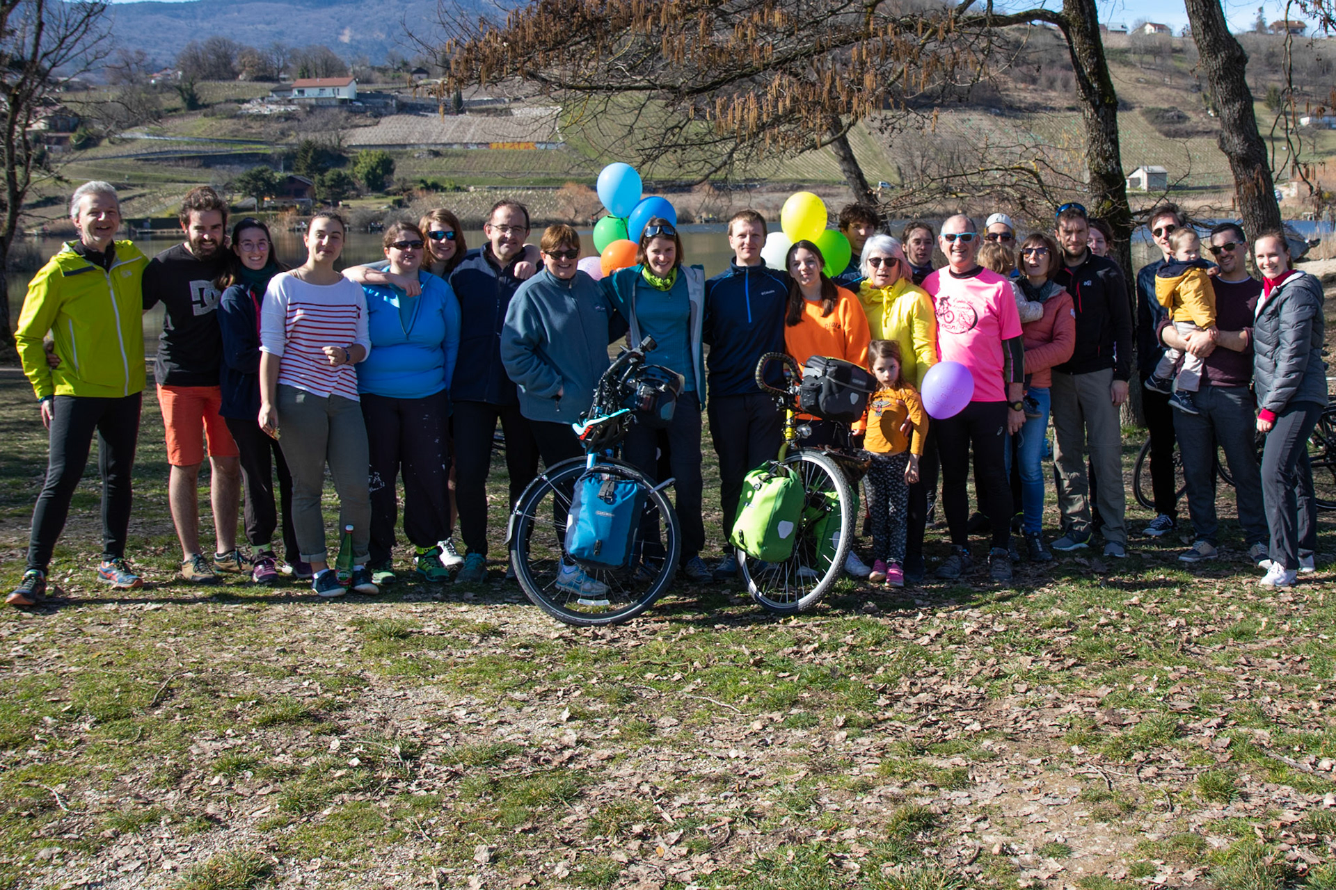 Une dernière photo de groupe avant le grand saut !