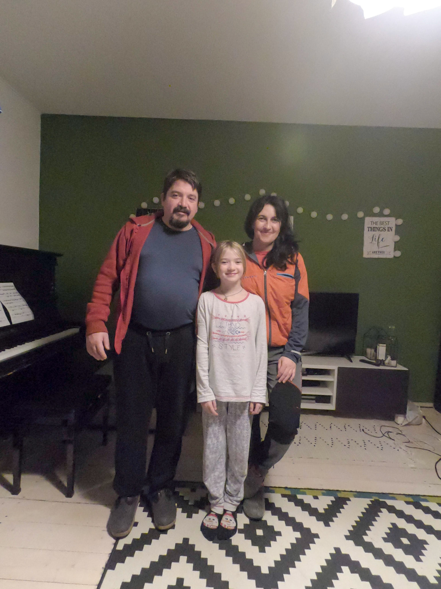 Lucien, Zahia et Mélinda