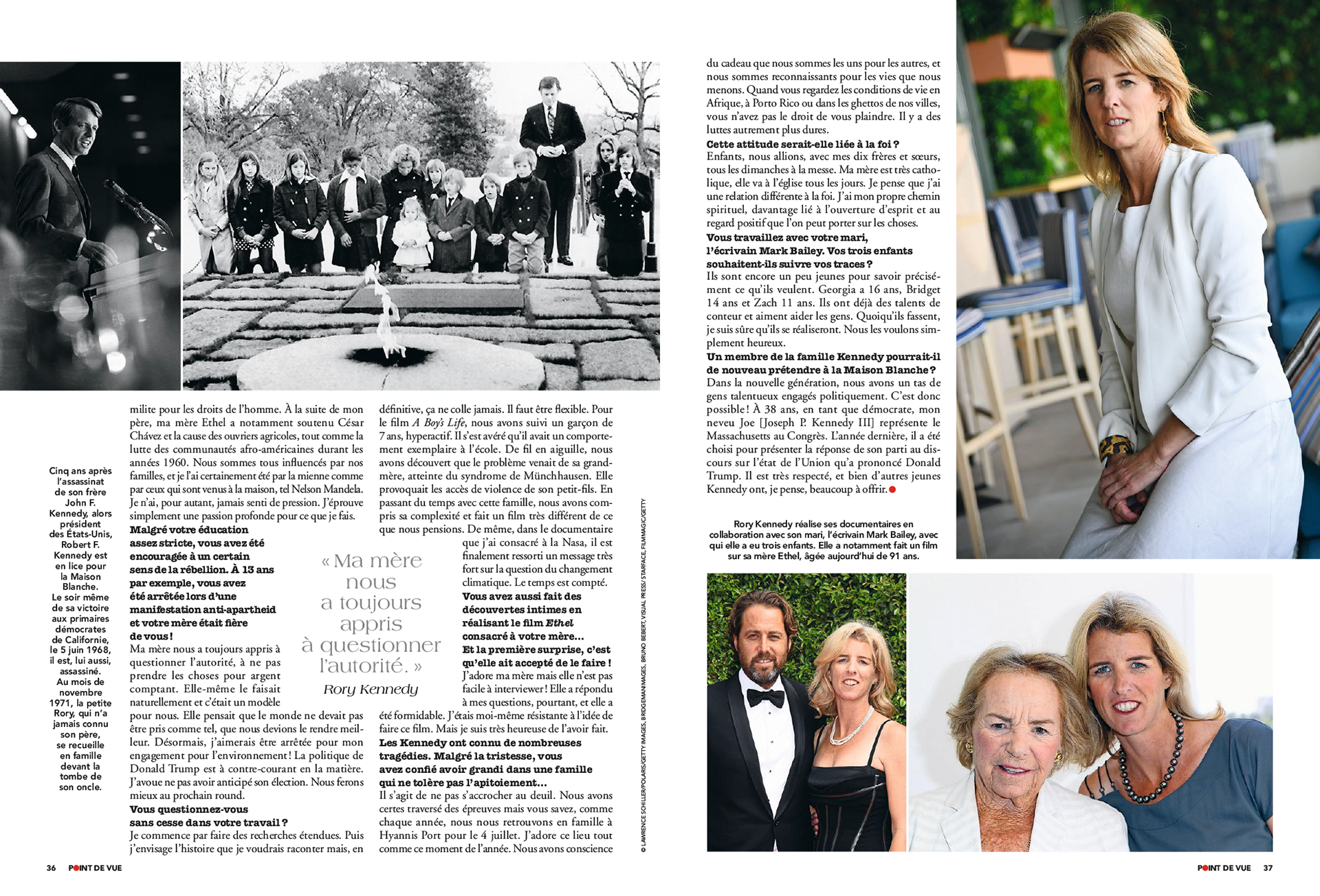 RORY KENNEDY. Notre famille a encore beaucoup à offrir | POINT DE VUE paru le 31/07/2019