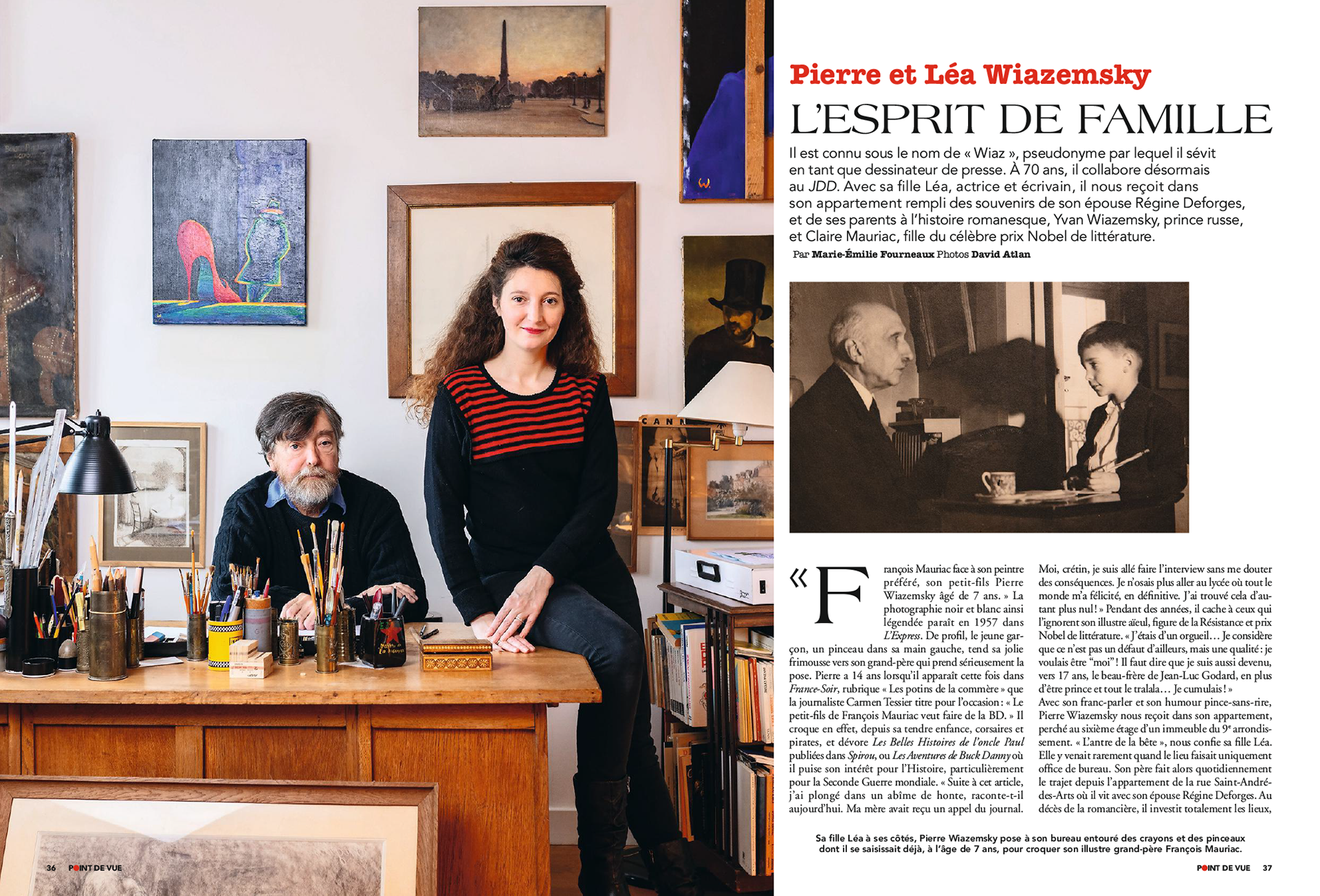 PIERRE ET LÉA WIAZEMSKY. L'esprit de famille | POINT DE VUE paru le 12/02/2020