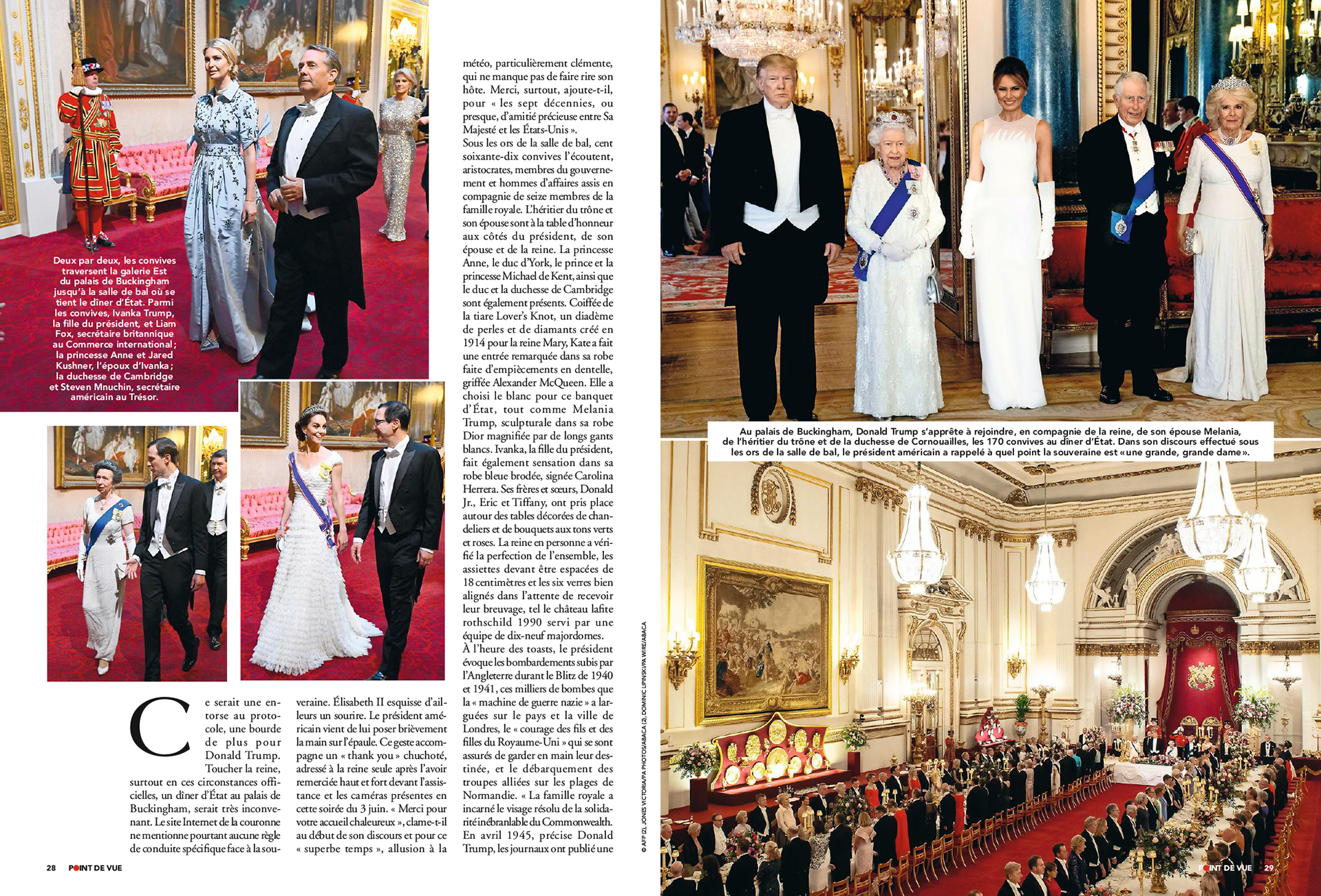 ÉLISABETH II & DONALD TRUMP. Le président et la "grande dame" | POINT DE VUE paru le 12/06/2019