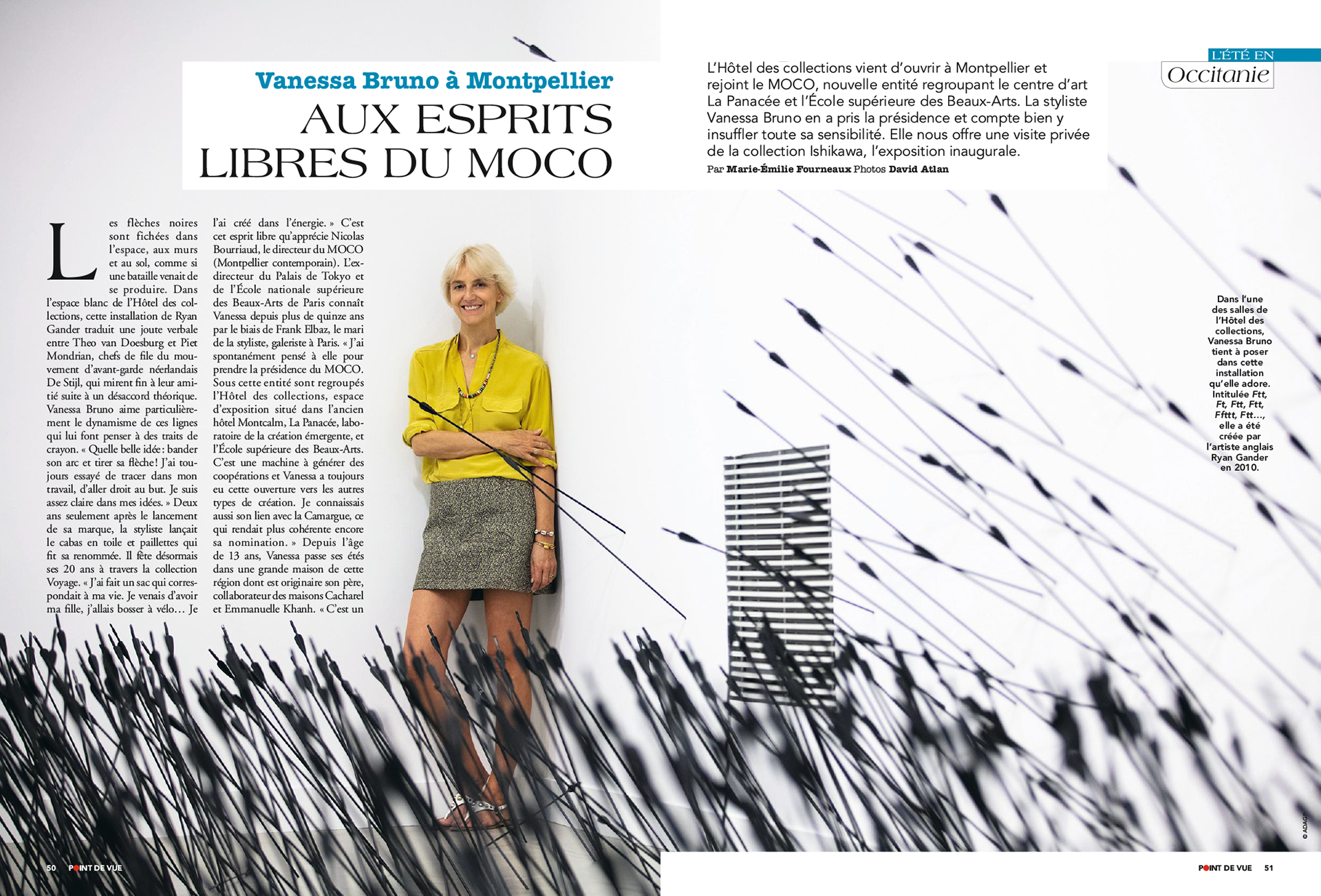 VANESSA BRUNO. Aux esprits libres du MOCO | POINT DE VUE paru le 17/07/2019