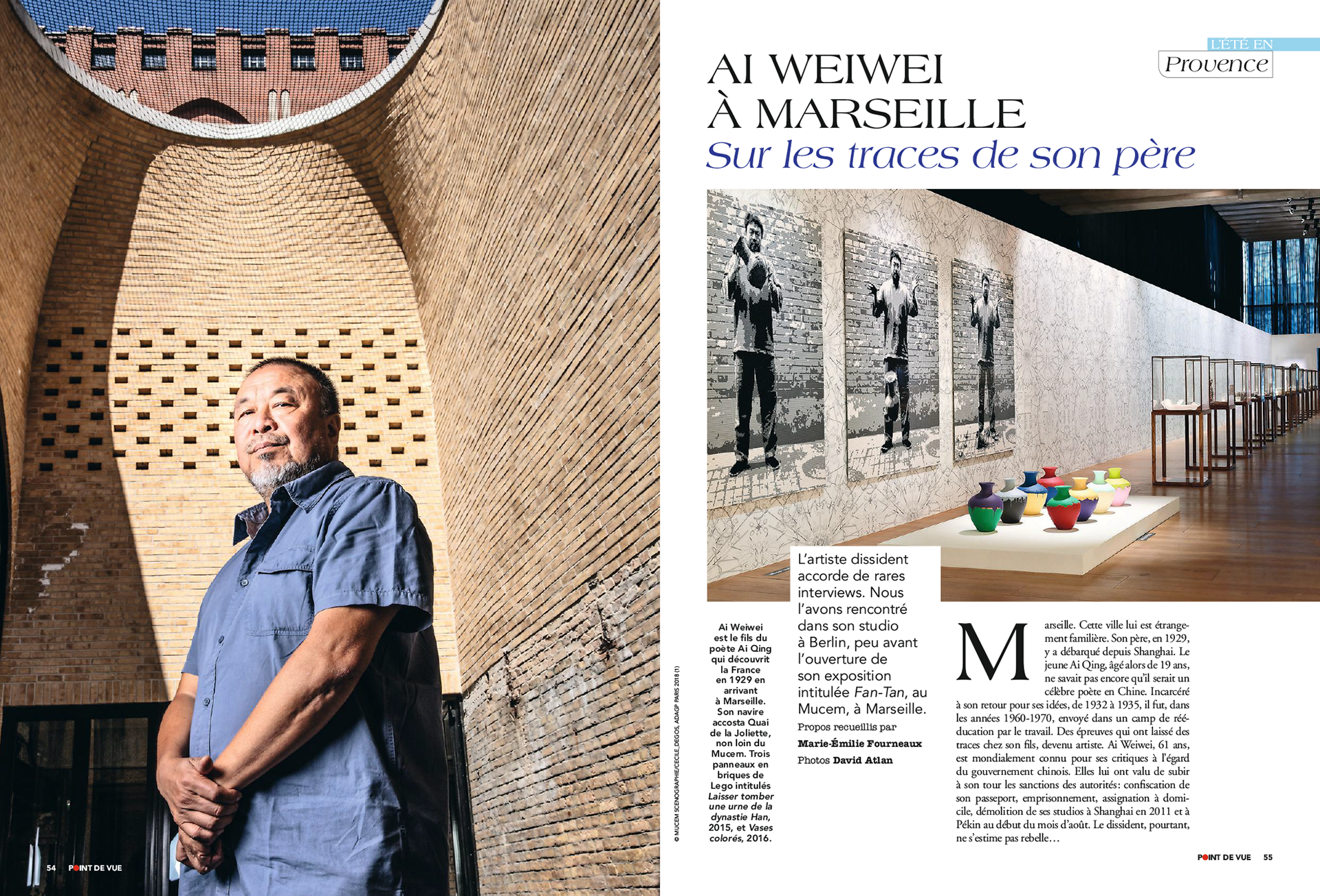 AI WEIWEI À MARSEILLE. Sur les traces de son père | POINT DE VUE paru le 05/09/2018