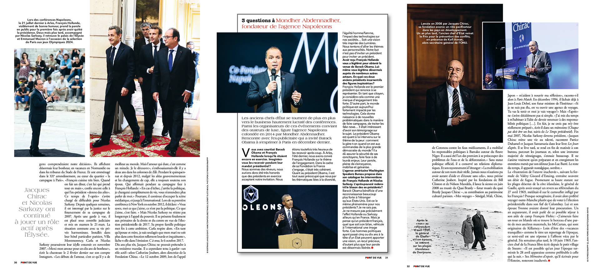 LES PRÉSIDENTS DE LA RÉPUBLIQUE. La vie après le pouvoir | POINT DE VUE paru le 04/04/2018