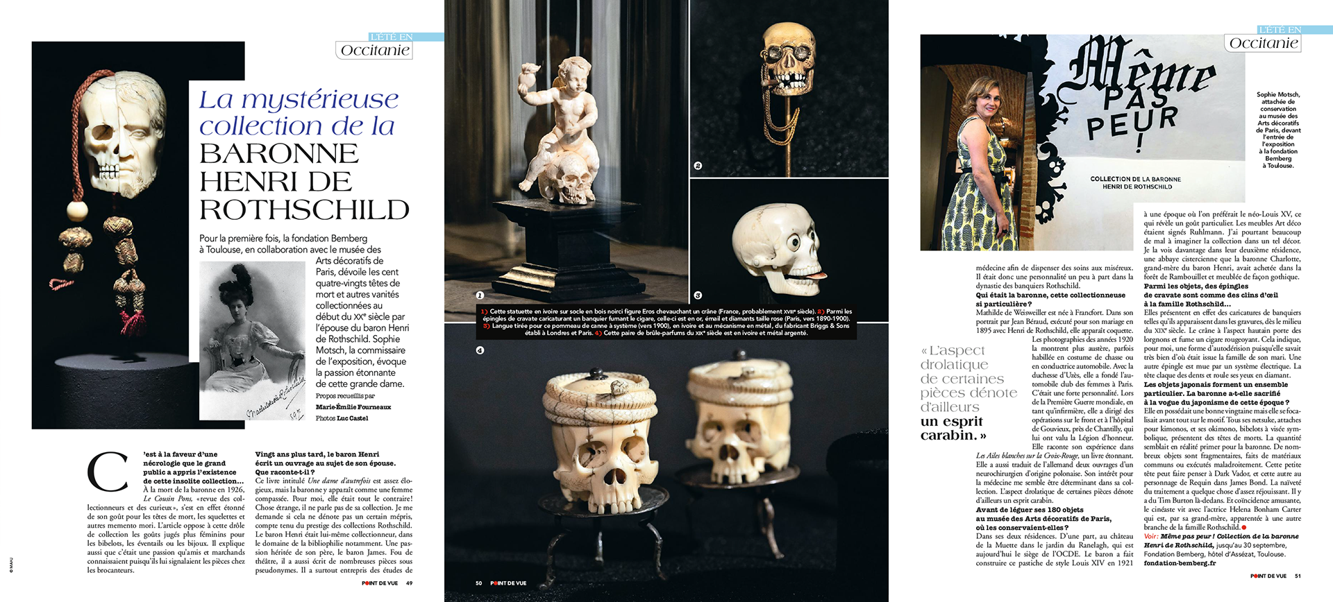 BARONNE HENRI DE ROTHSCHILD. La mystérieuse collection | POINT DE VUE paru le 25/07/2018