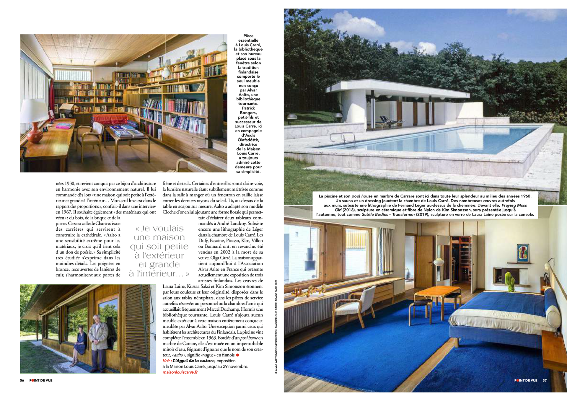 MAISON LOUIS CARRÉ. L'esprit finlandais en vallée de Chevreuse | POINT DE VUE paru le 08/07/2020