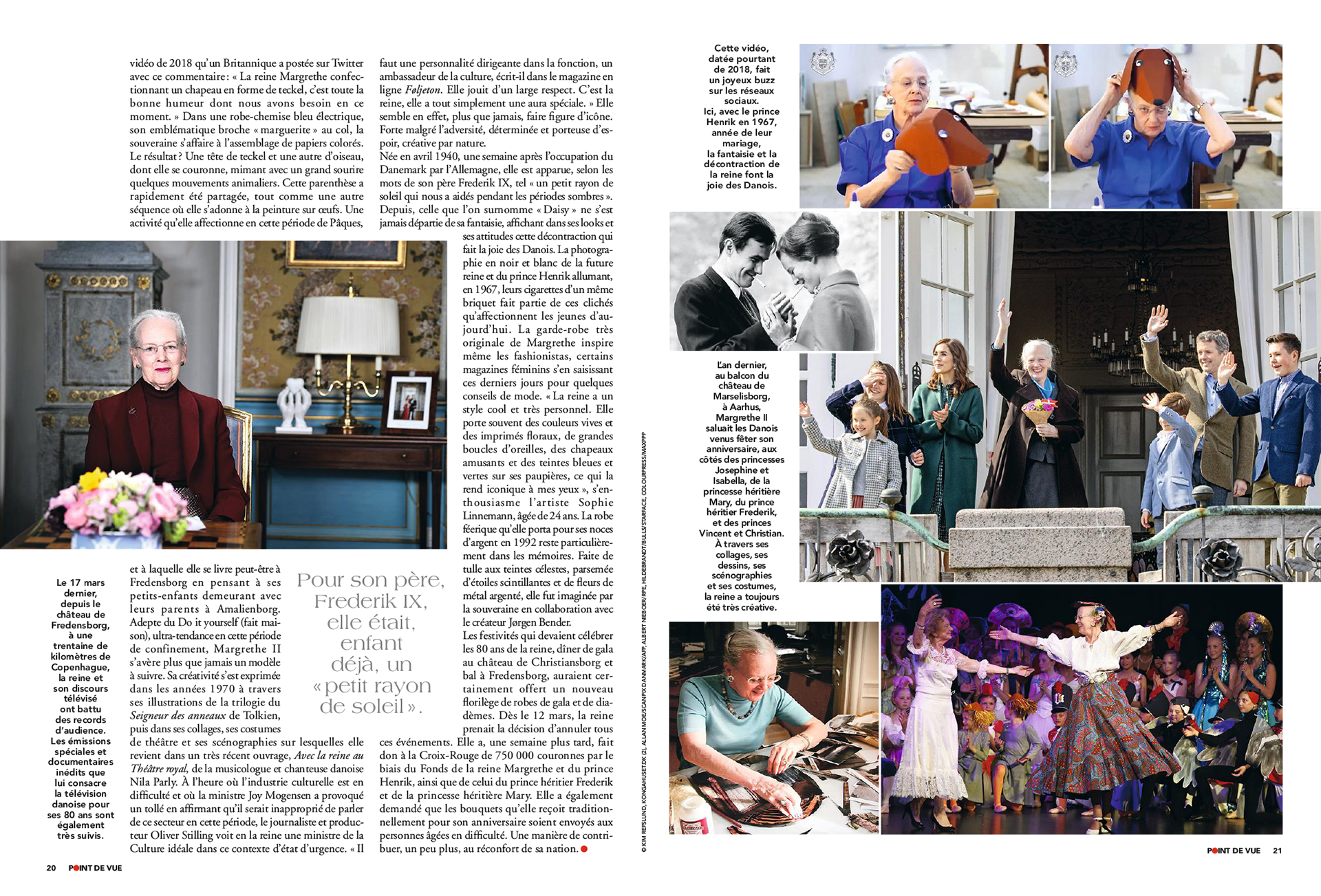 MARGRETHE II. A 80 ans plus inspirante que jamais | POINT DE VUE paru le15/04/2020