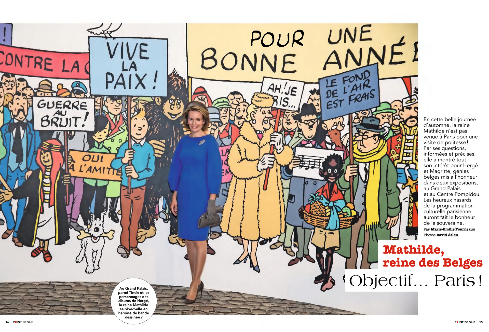 MATHILDE REINE DES BELGES. Objectif… Paris | POINT DE VUE paru le 12/10/2016