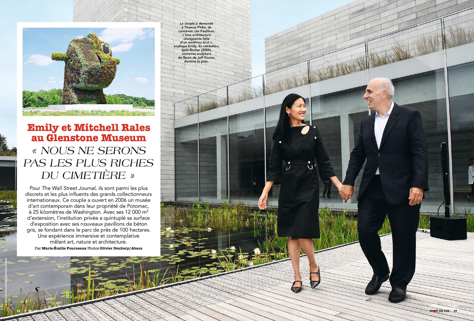 E. & M. RALES AU GLENSTONE MUSEUM. Nous ne serons pas les plus riches du cimetière | POINT DE VUE paru le 15/01/2019