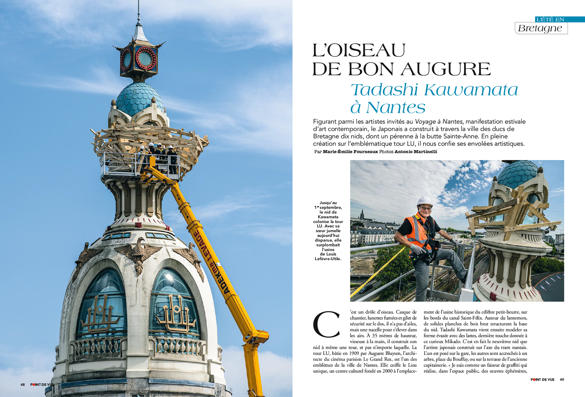 TADASHI KAWAMATA. L'oiseau de bon augure | POINT DE VUE paru le 31/07/2019