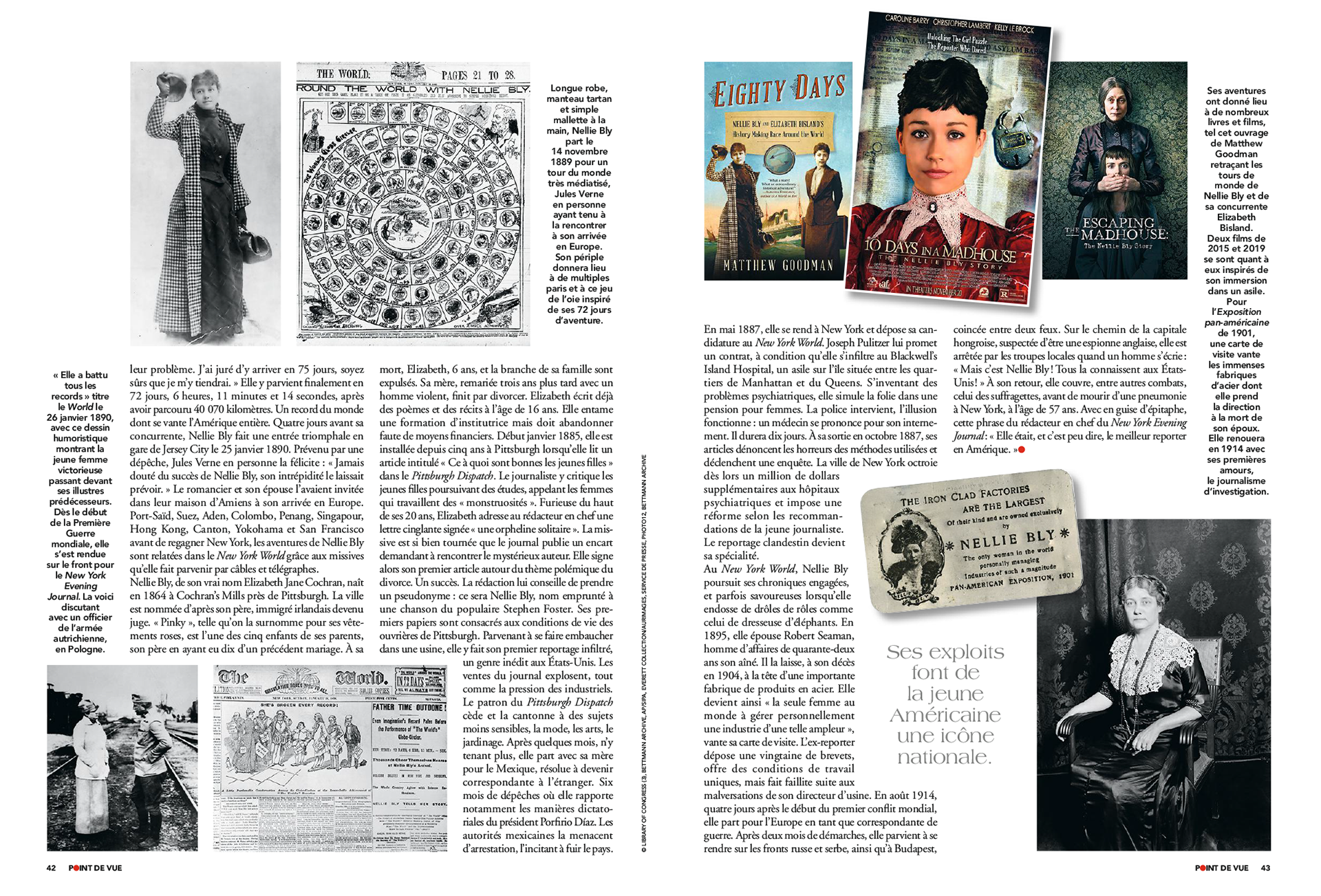 NELLIE BLY. L'as de l'immersion | POINT DE VUE paru le 19/08/2020