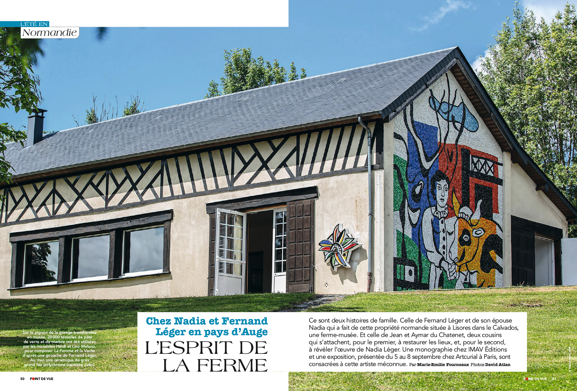 NADIA ET FERNAND LÉGER. L'esprit de la ferme | POINT DE VUE paru le 28/08/2019