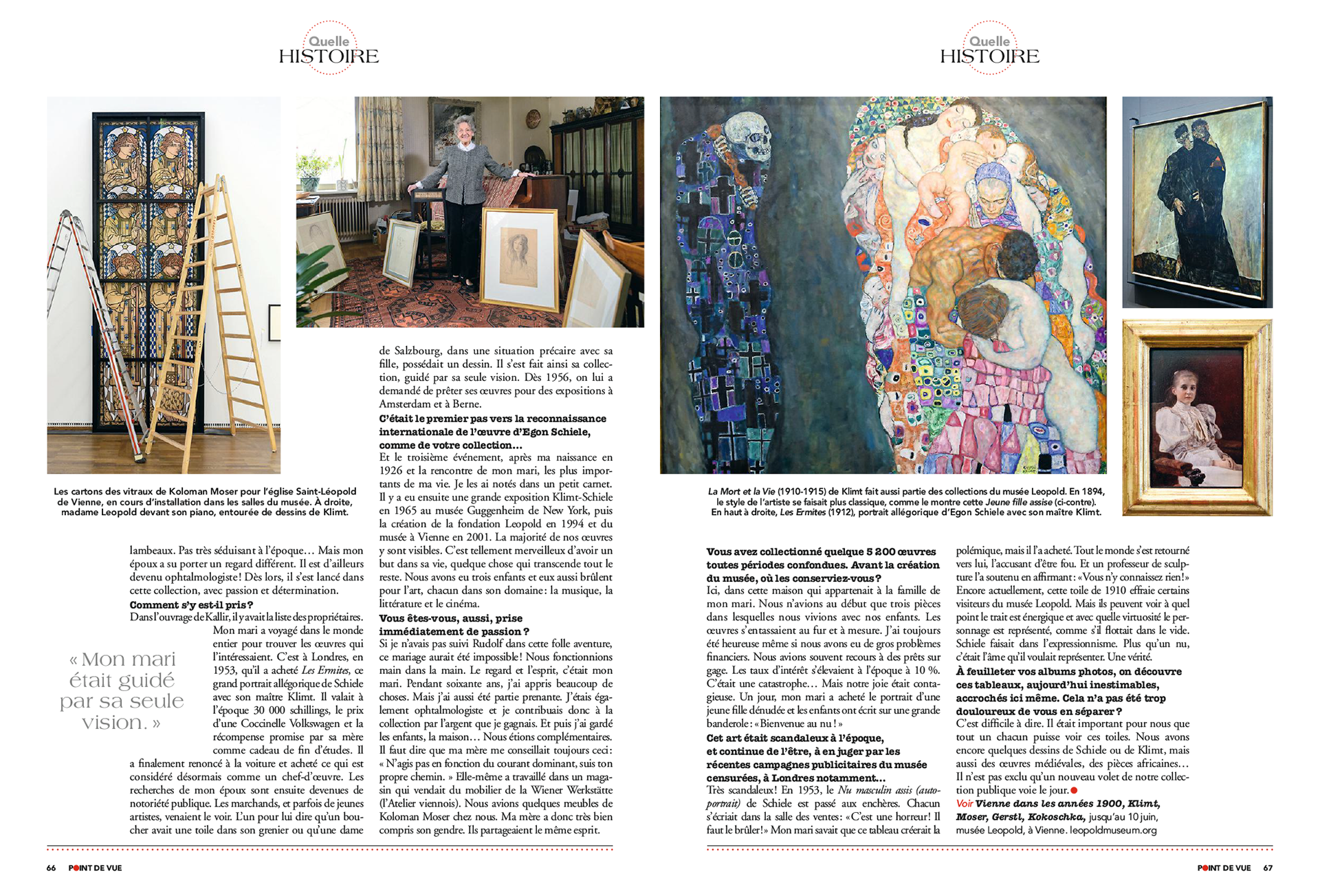 ELISABETH LEOPOLD. Schiele, envers et contre tous | POINT DE VUE paru le 31/01/2018