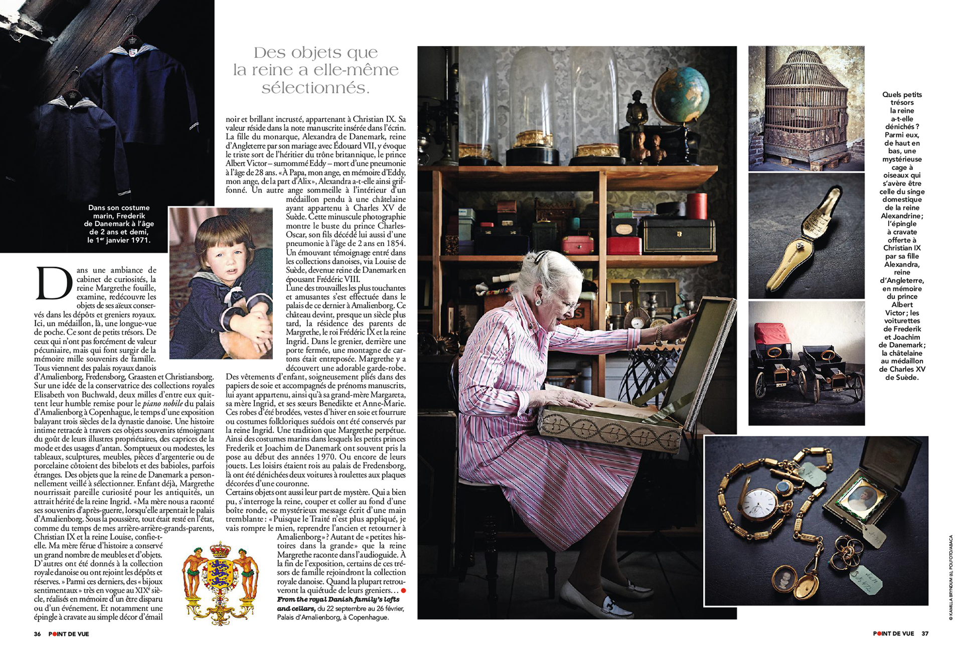 MARGRETHE II DE DANEMARK. Les greniers de sa majesté | POINT DE VUE paru le 21/09/2016
