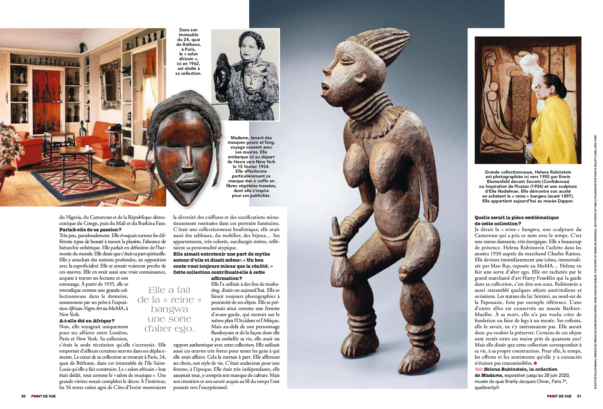 HELENA RUBINSTEIN. Masques de beauté | POINT DE VUE paru le 22/01/2020
