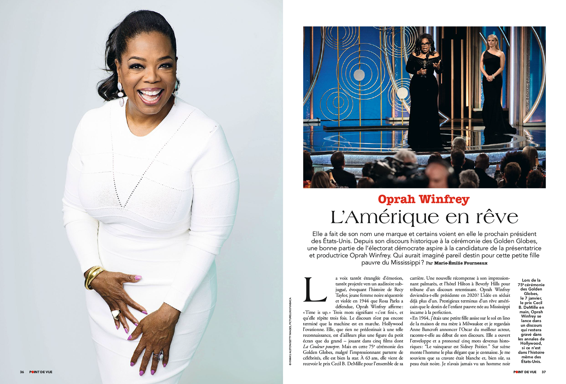 OPRAH WINFREY. L'Amérique en rêve | POINT DE VUE paru le 17/01/2018