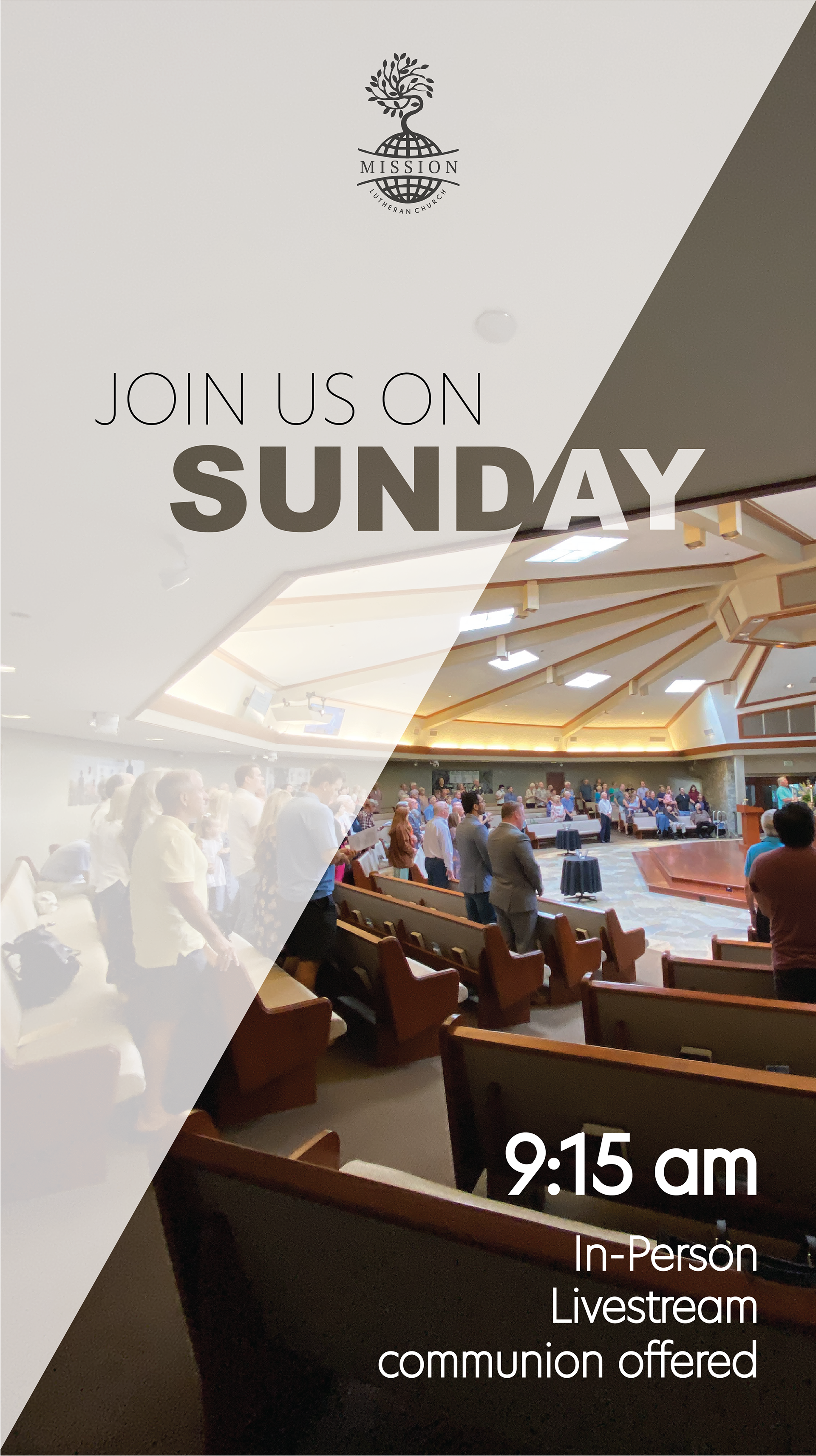 Mission Lutheran Church | Instagram story created in Adobe Illustrator and Canva