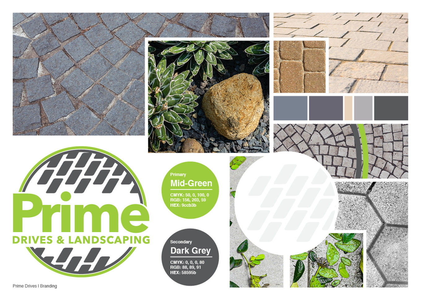 Prime Drives & Landscaping mood board