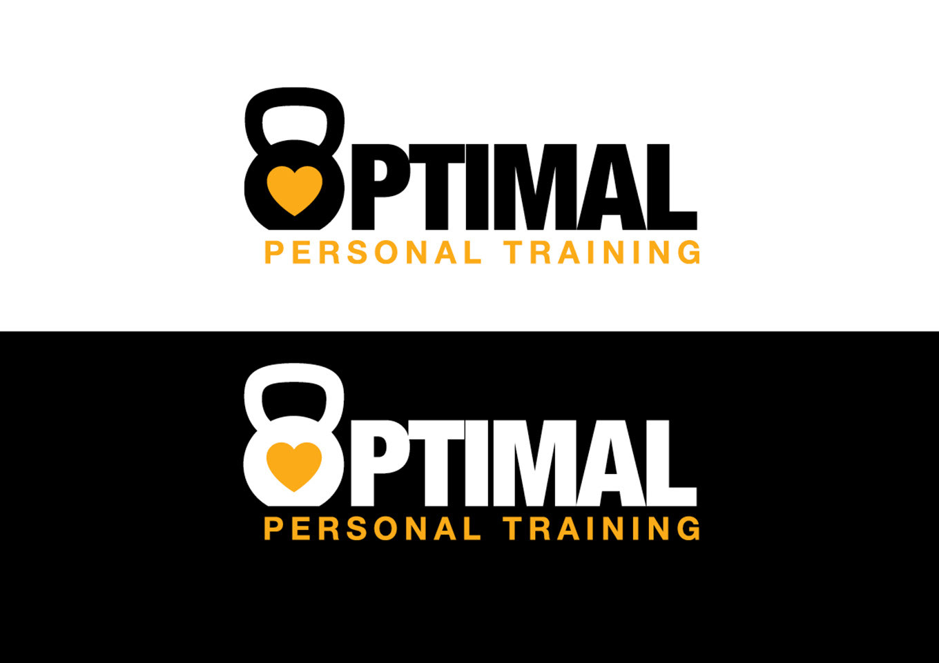 Optimal Personal Training logo colourways