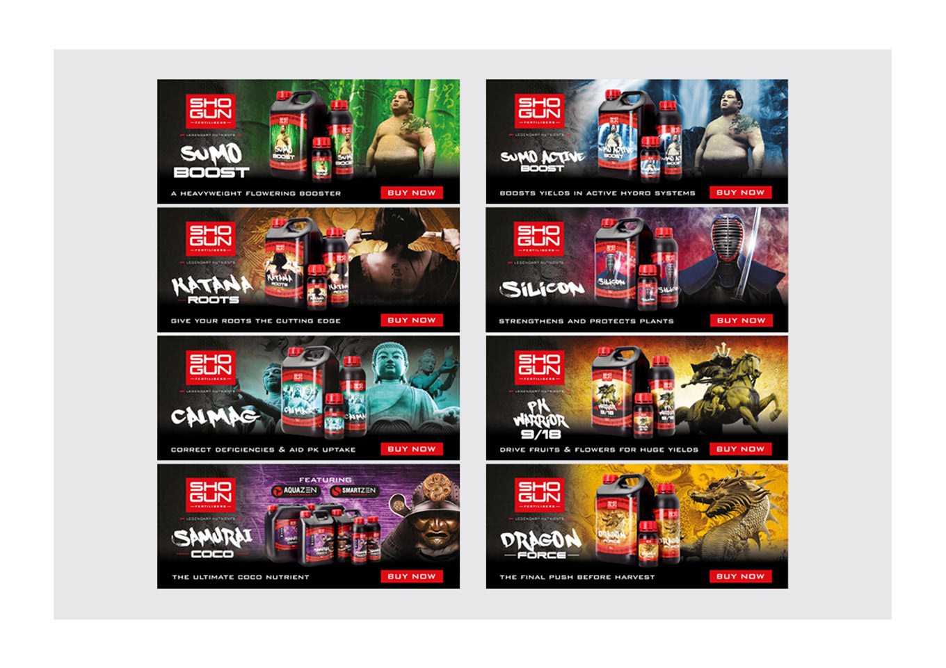 SHOGUN Fertilisers website banners