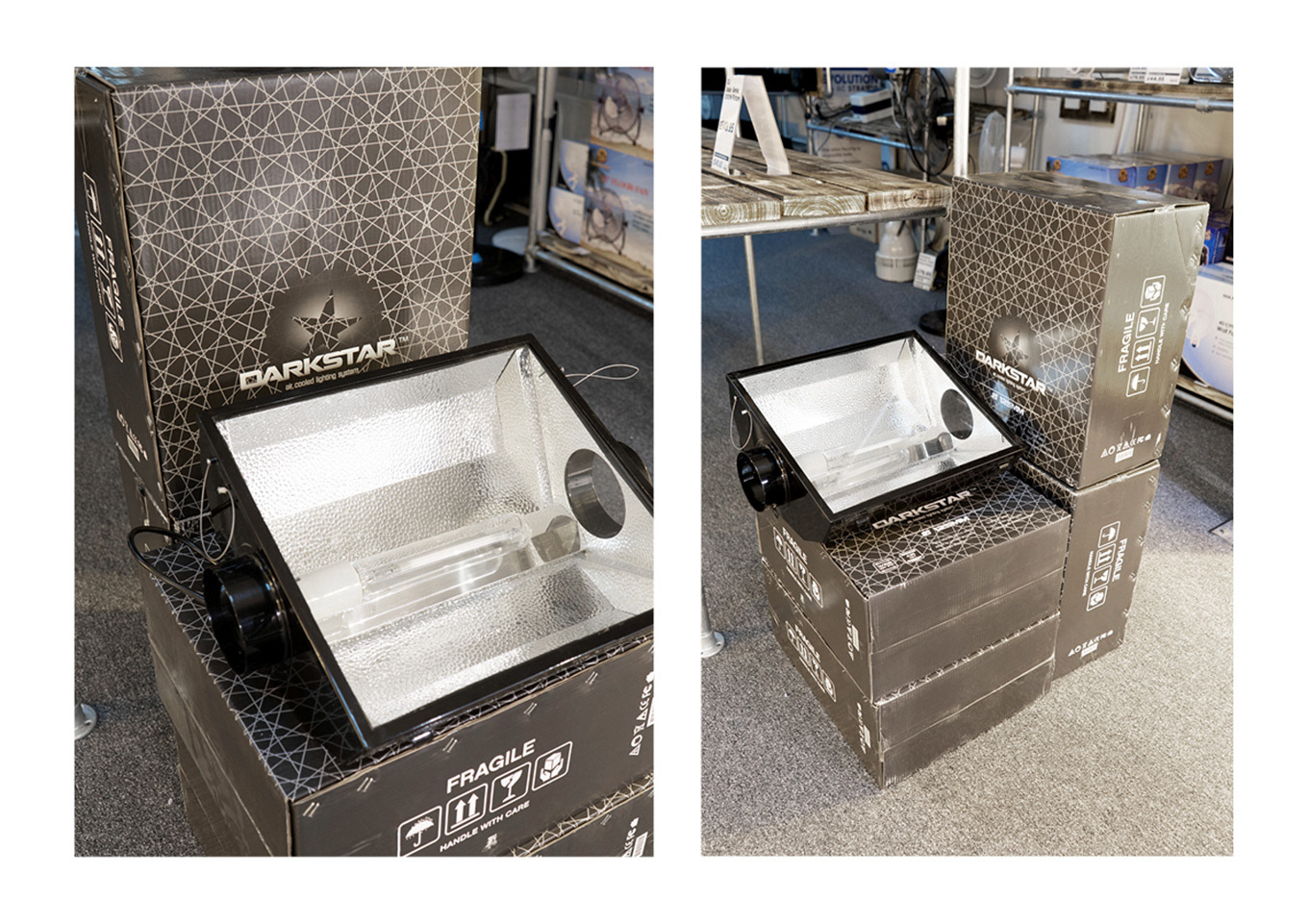 Darkstar packaging store display