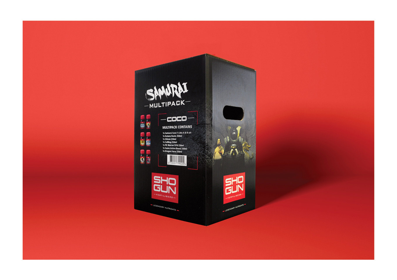 SHOGUN Fertilisers packaging design