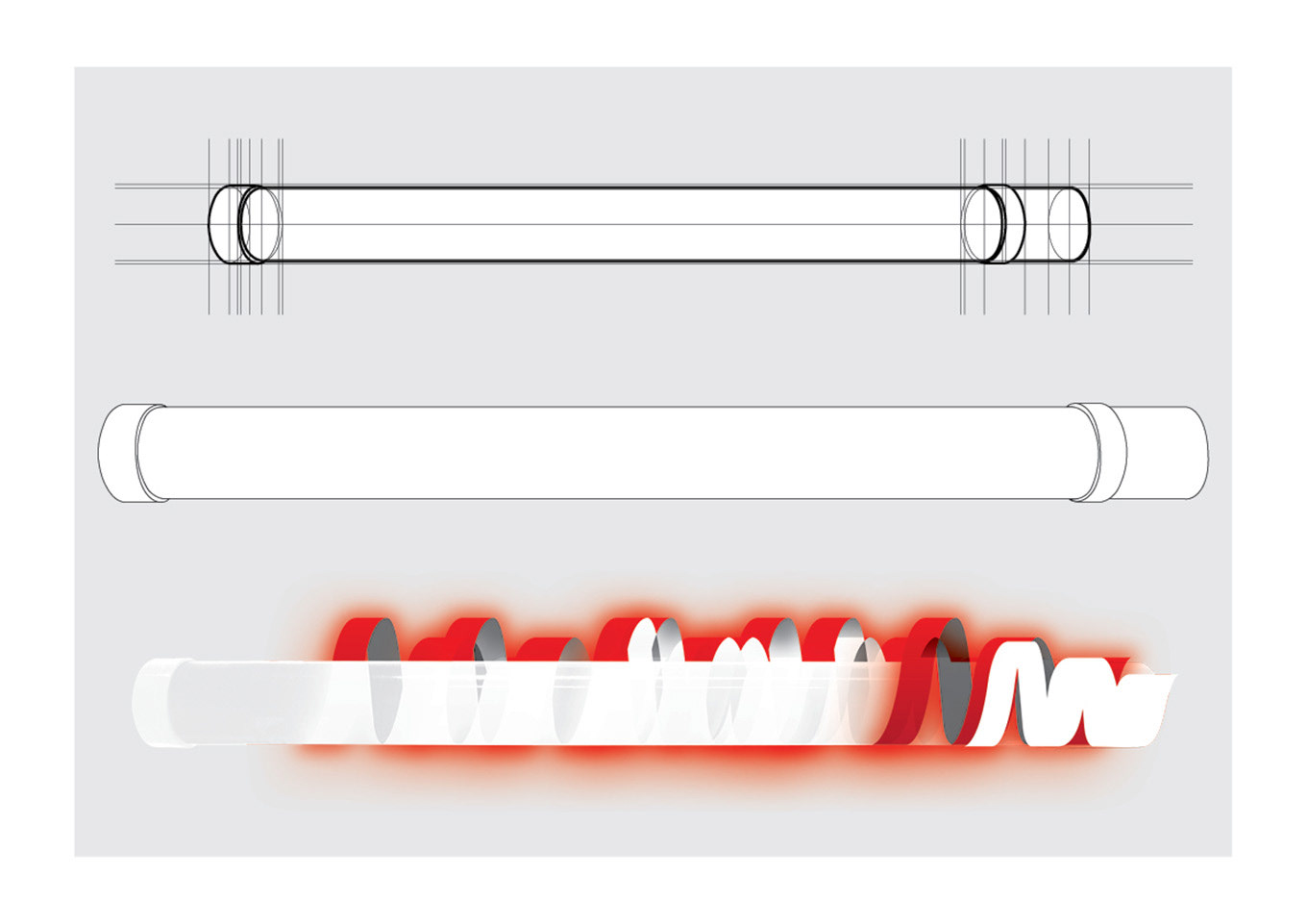 KLIMA tubular heater box artwork