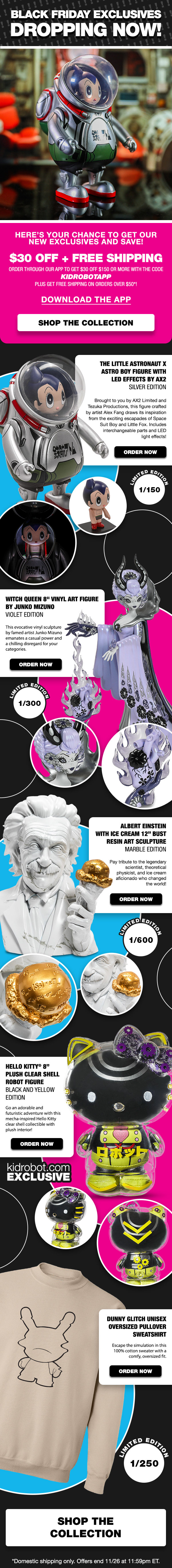 Kidrobot Black Friday Email