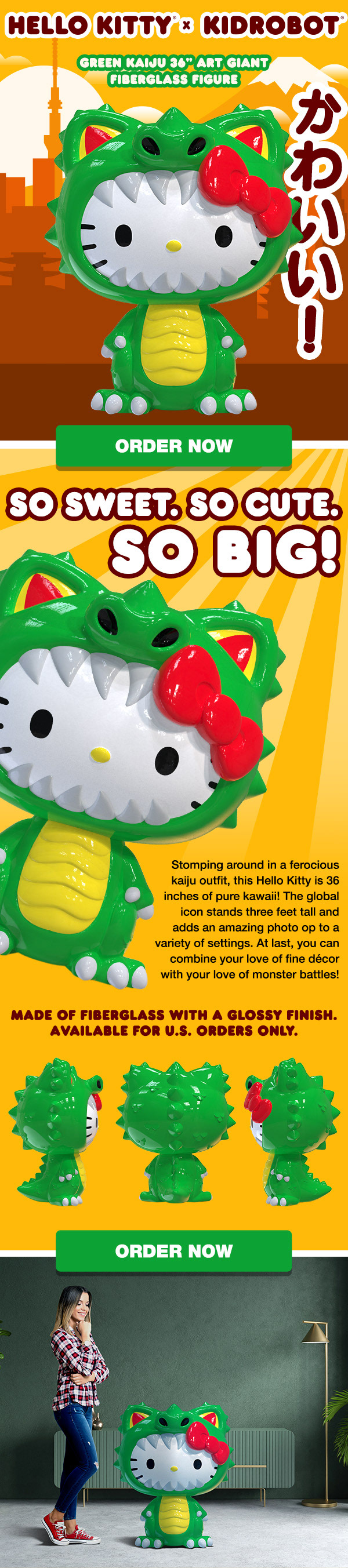 Kidrobot Hello Kitty Kaiju Email