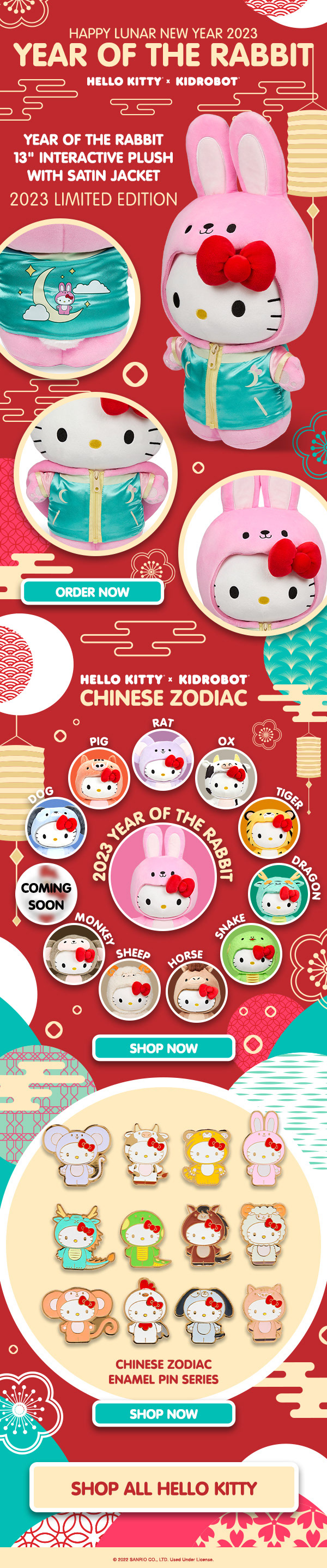 Kidrobot Hello Kitty Chinese New Year Email