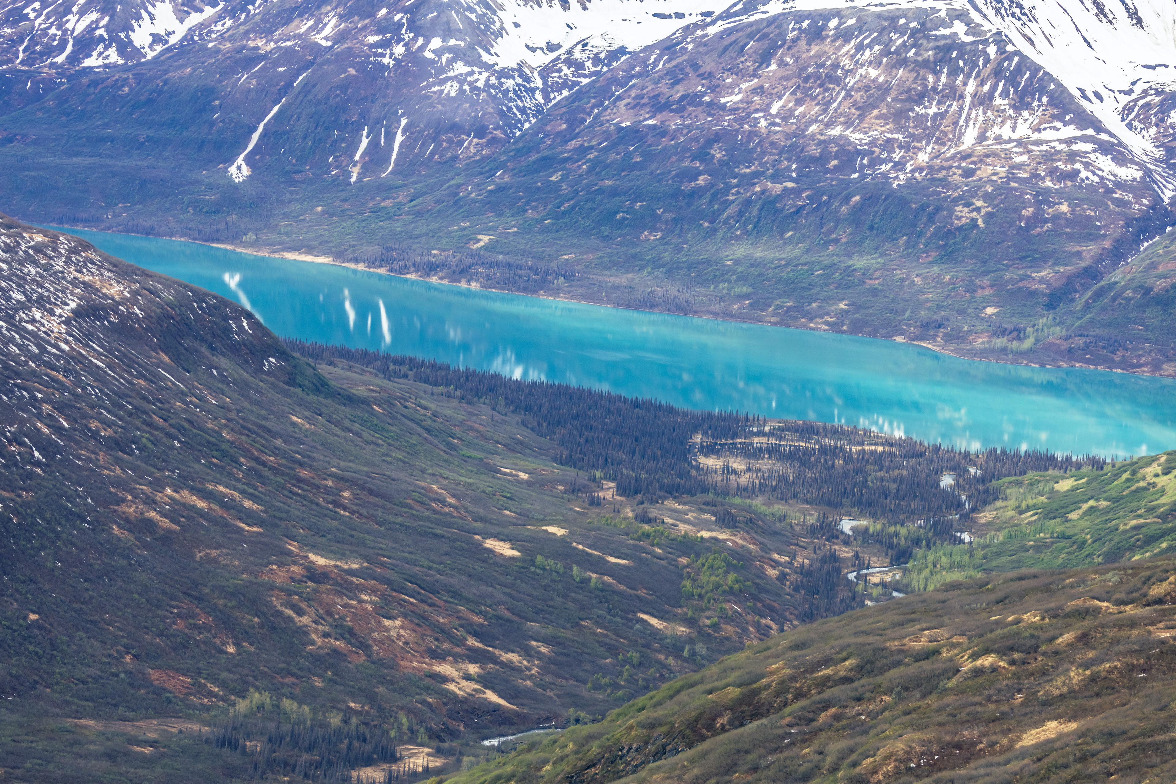 It's Lake Chelatna, Angel tells us