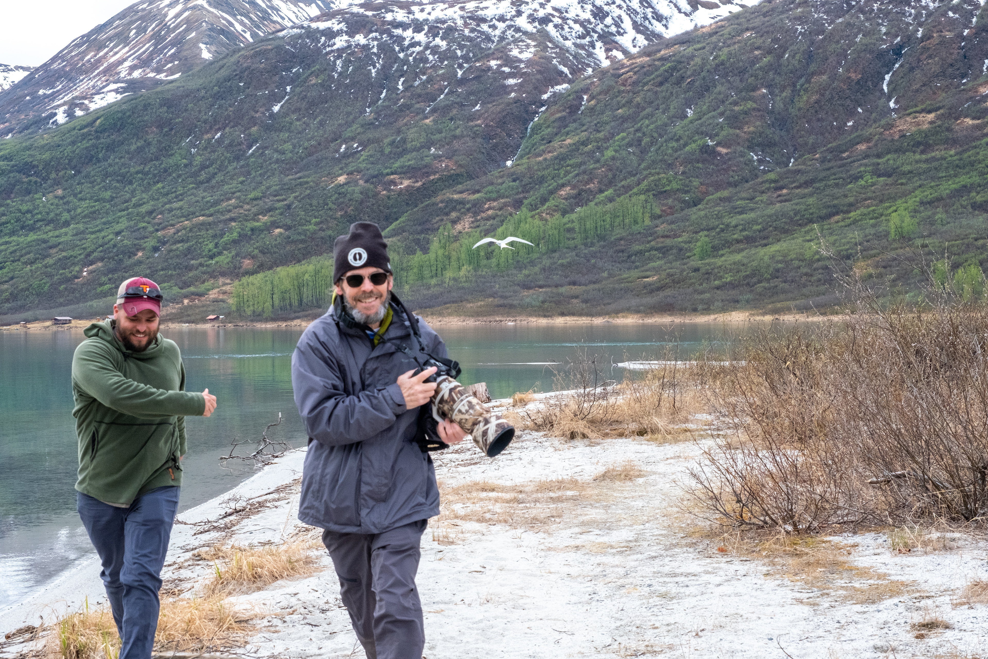 and they chased us away!