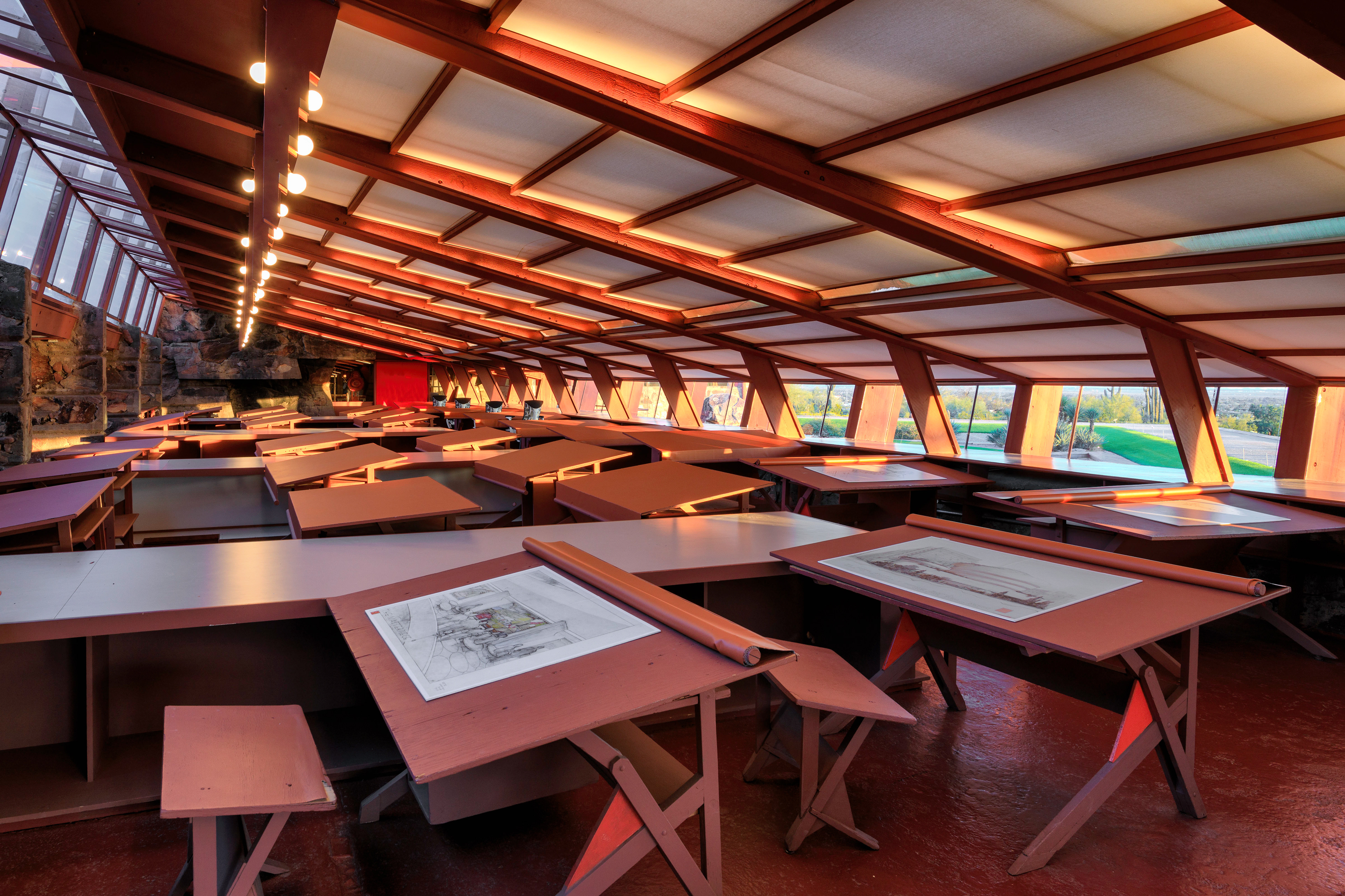 Drafting Room. Taliesin West, Scottsdale