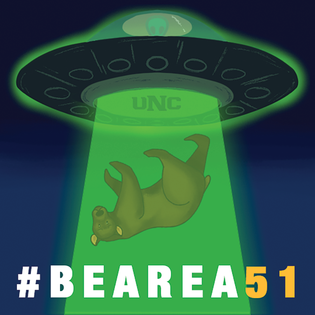 BEAREA51 - UFO Sticker